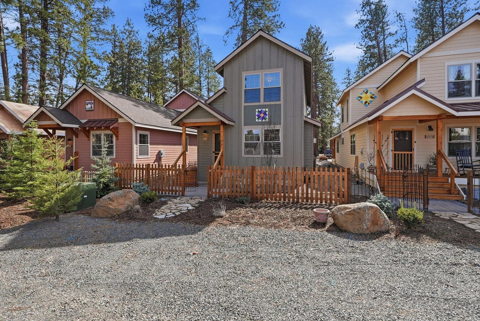 Multiple front street parking options and plenty of space for guests.
