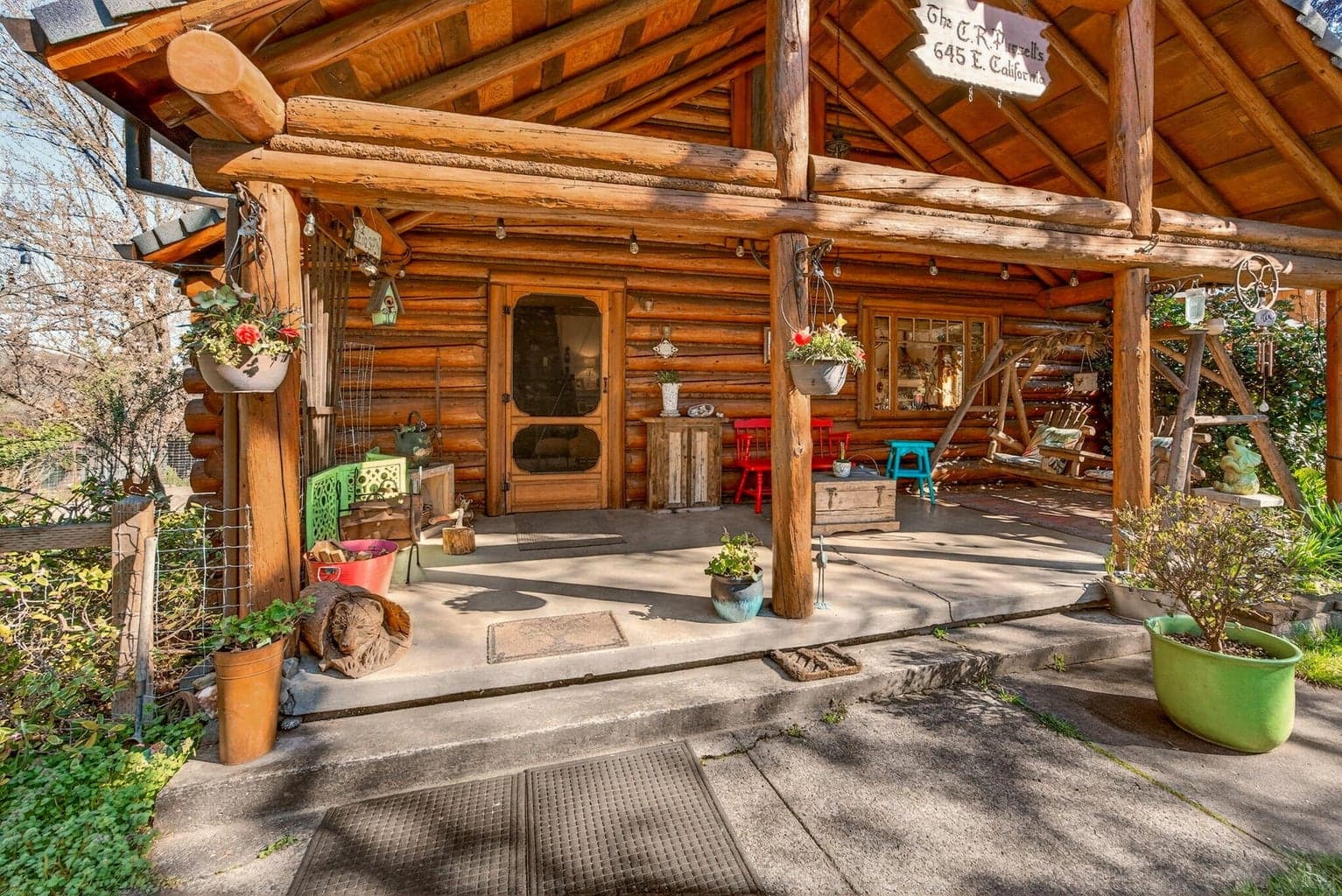 Relax on the porch swing