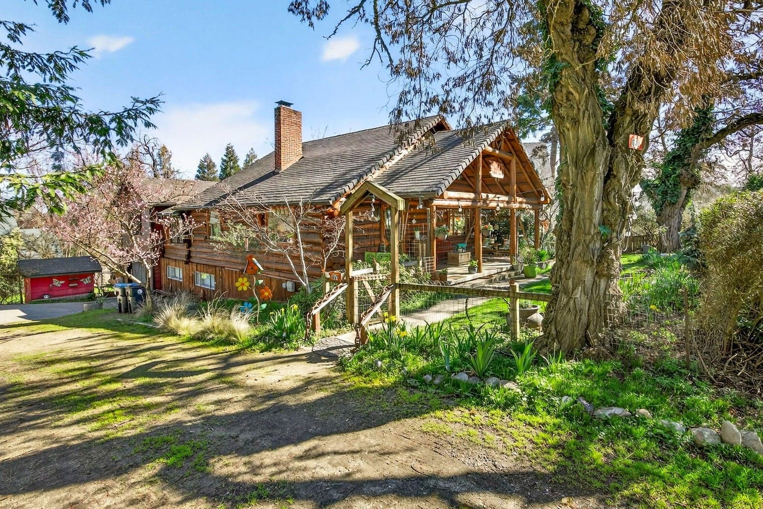 Original cabin added onto and updated over the years while preserving the historic character