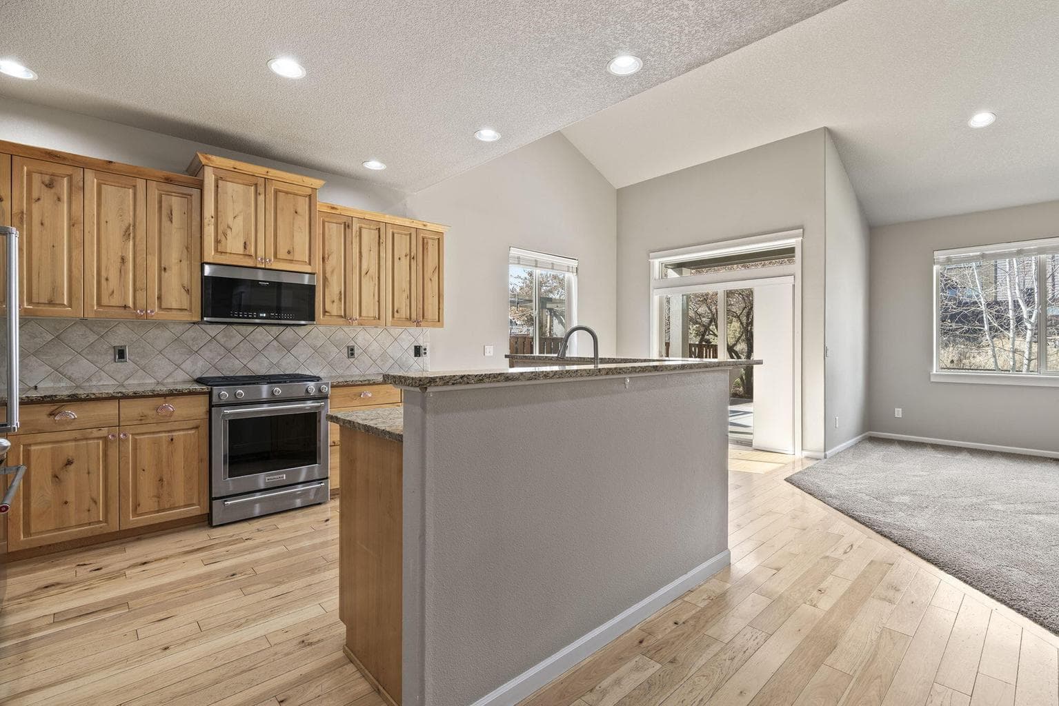 Large kitchen with island