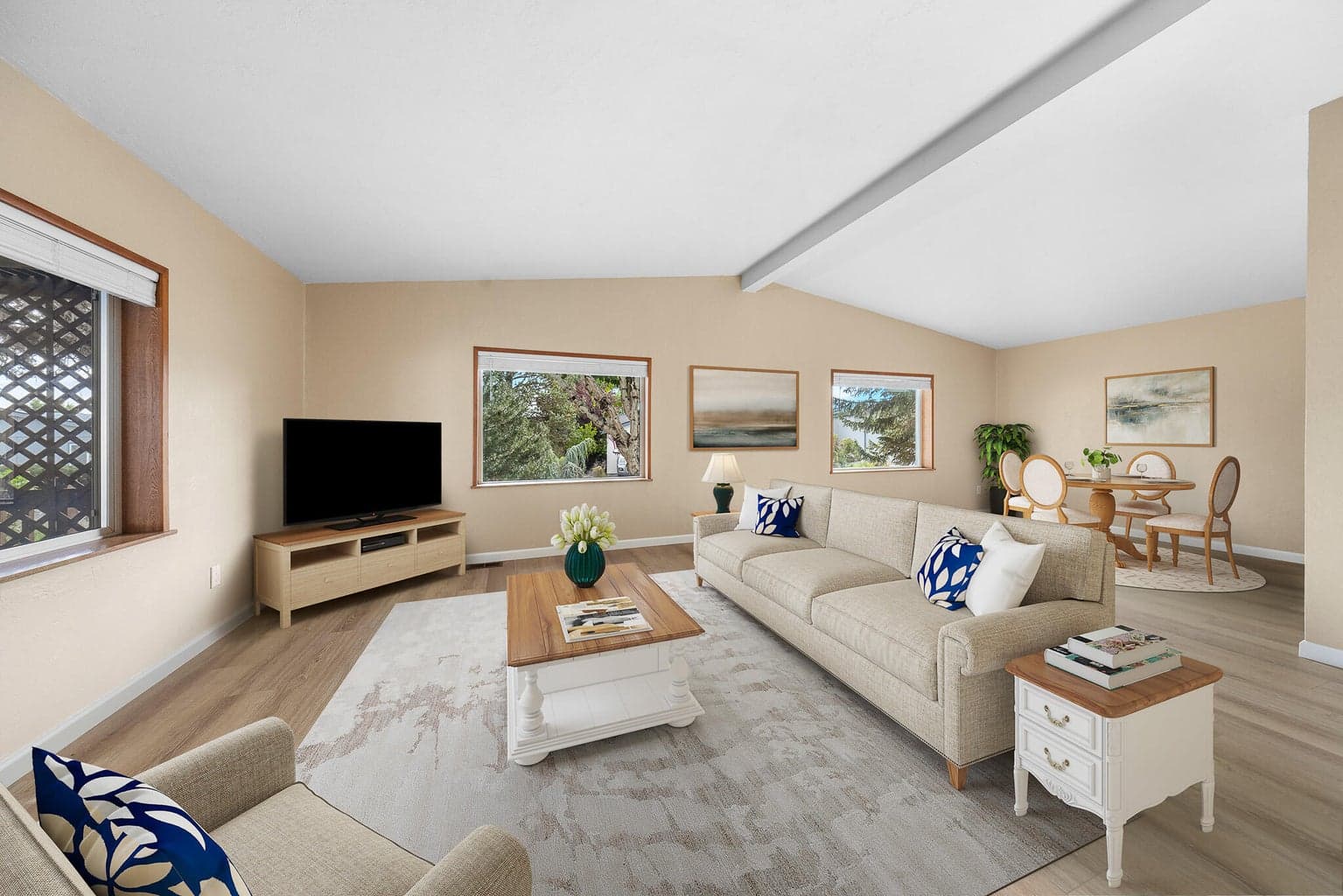Great Room Virtual Staged