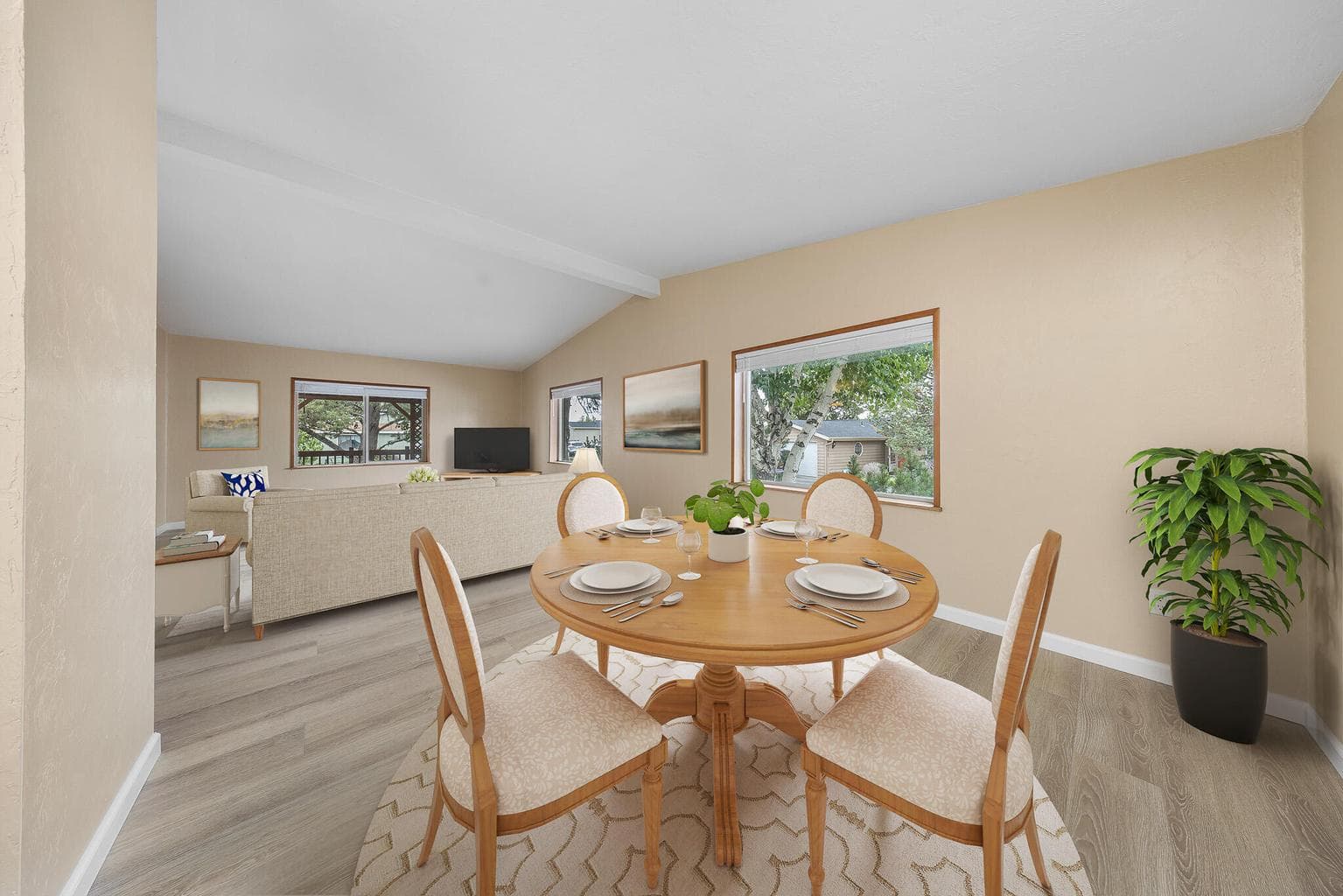 Breakfast nook Virtual Staged
