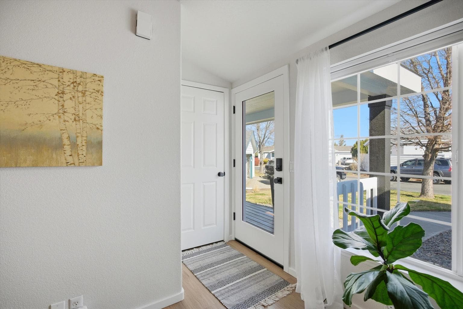 There is abundant natural light throughout this home.