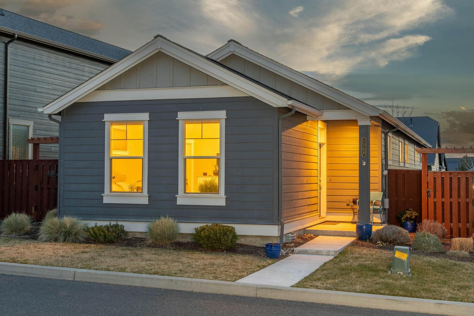 Beautiful location, across a one lane road from the park!