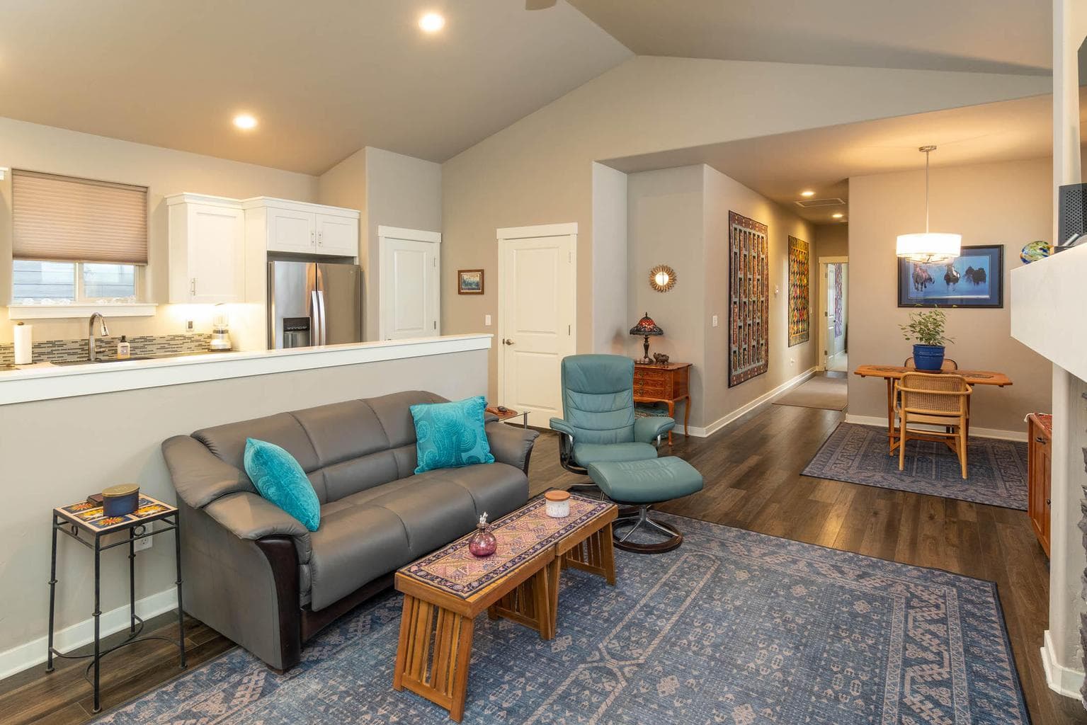 Greatroom to kitchen view