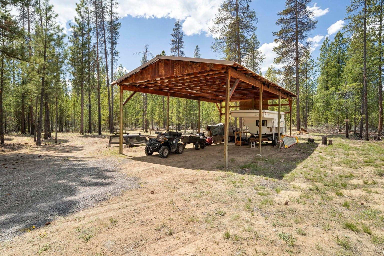 Covered RV parking 20' X 36'