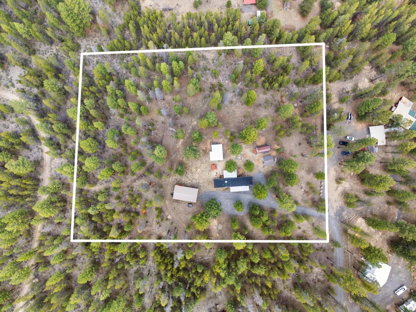 Approximate property boundary. 2.27 acres