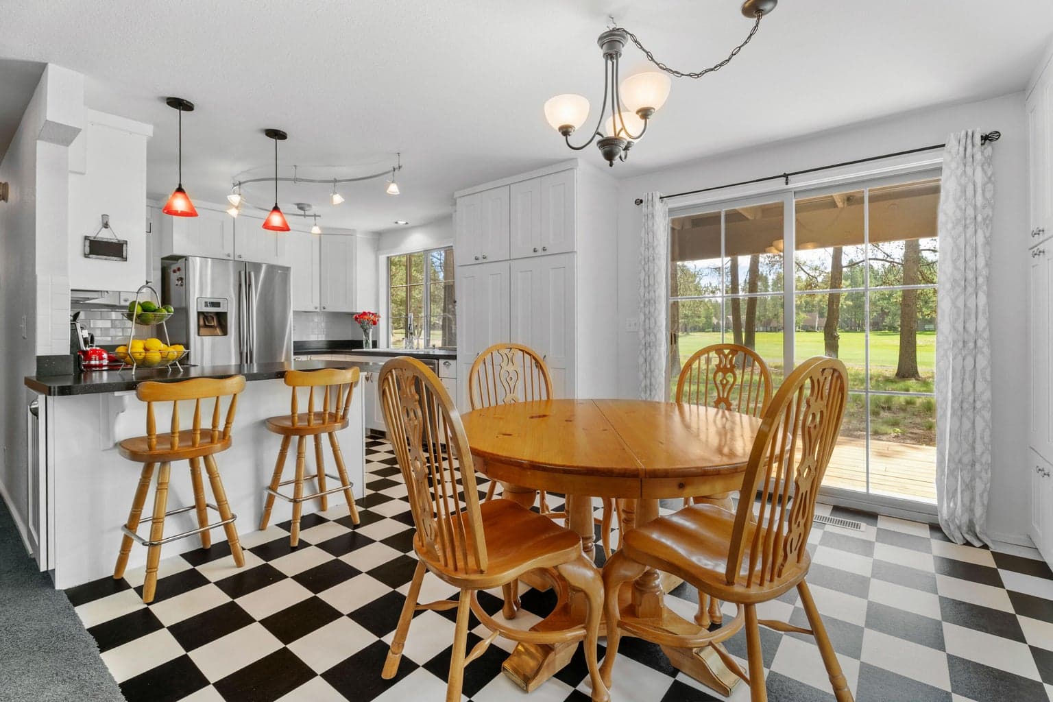 With golf course view