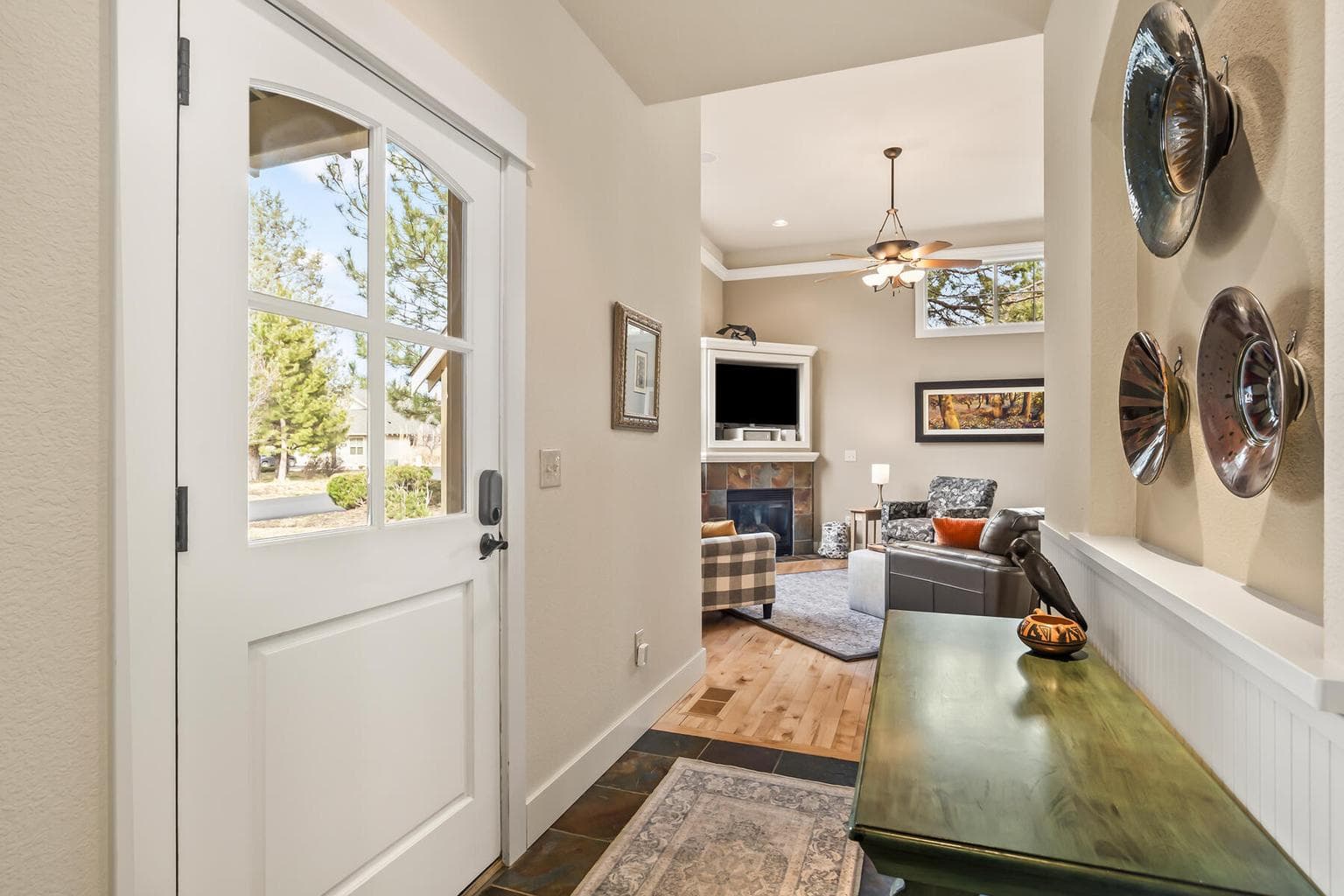 Bright front hallway