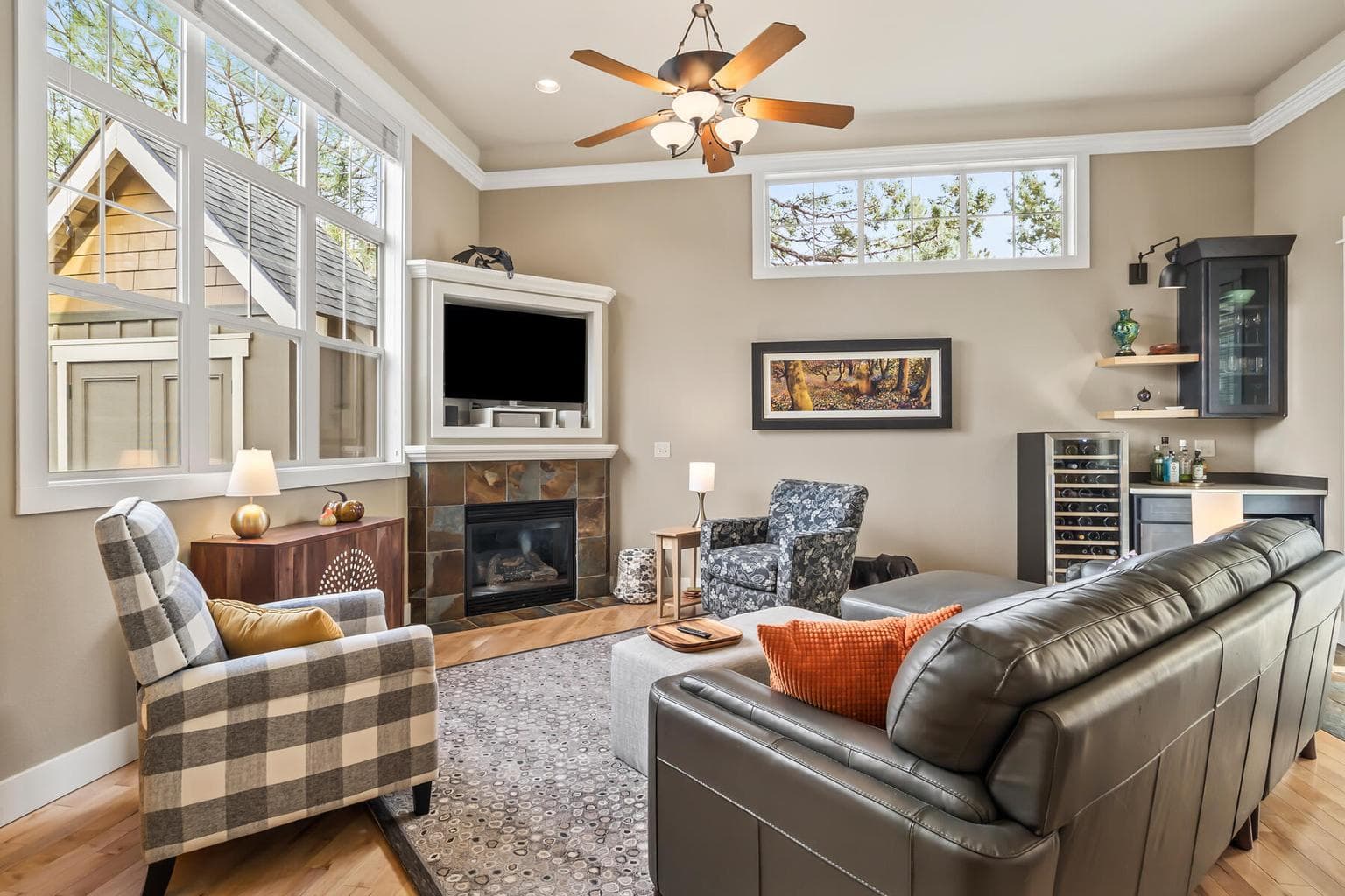 High ceilings and large windows - great natural light