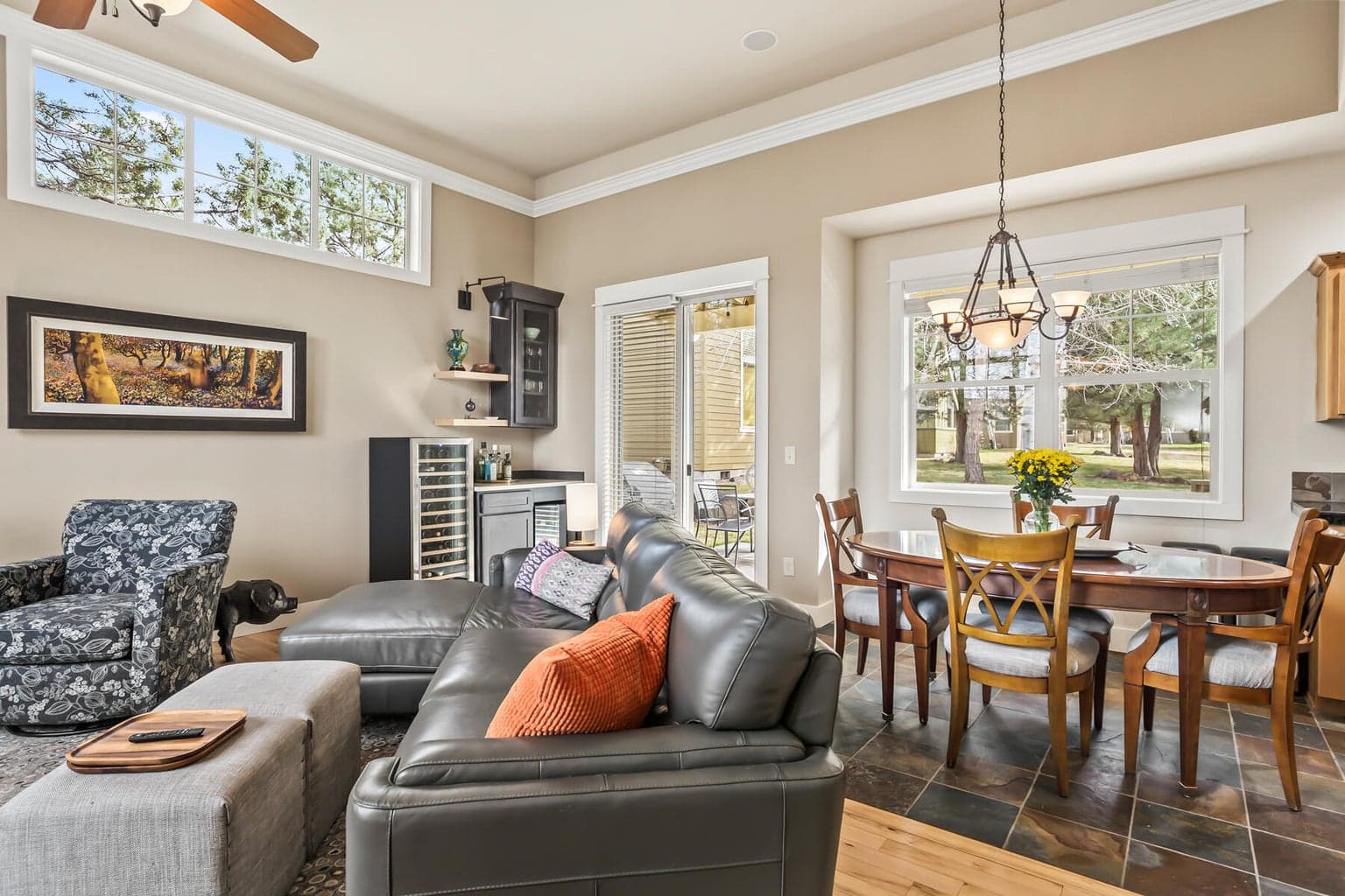 Open floor plan for easy entertaining