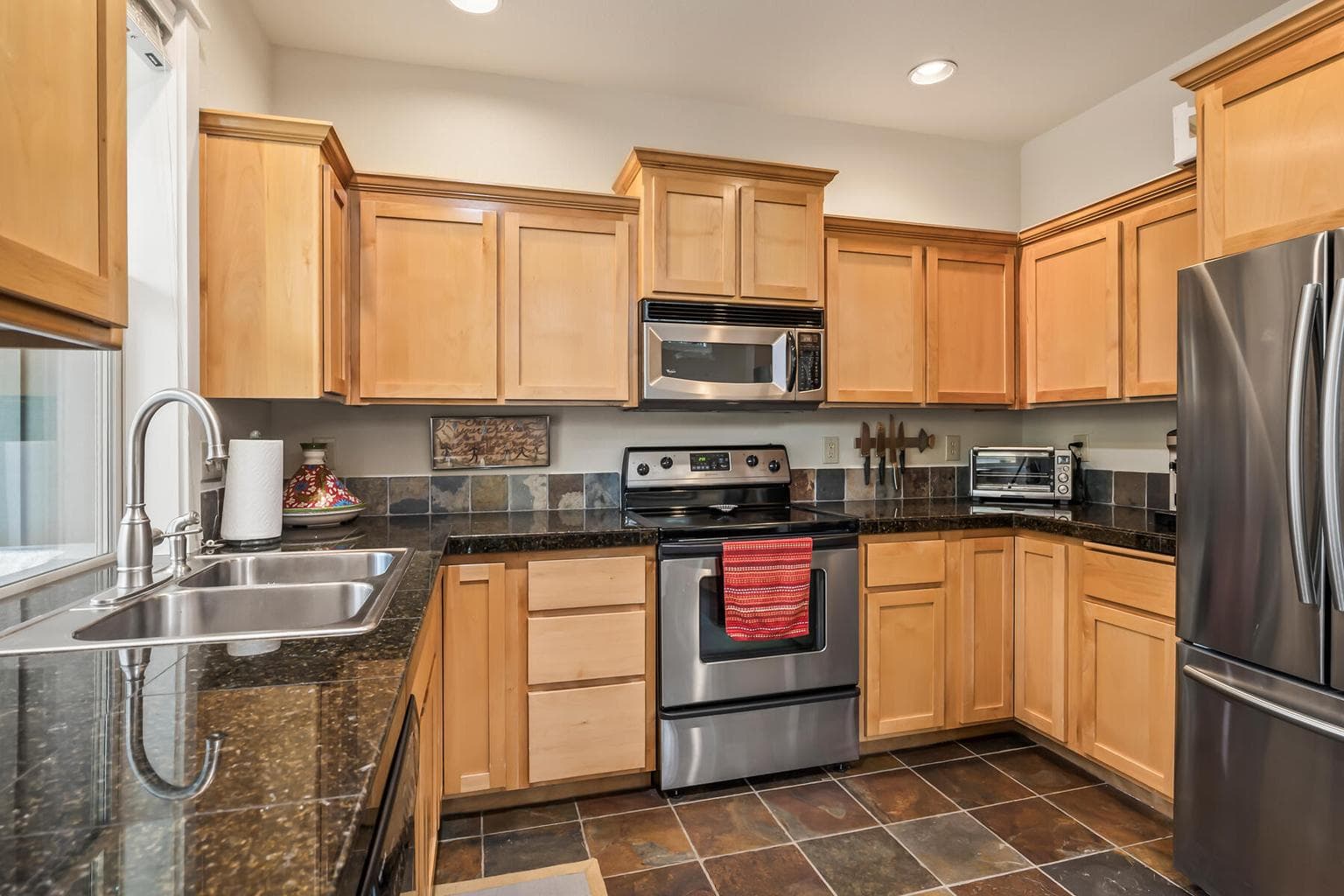 Well- appointed kitchen