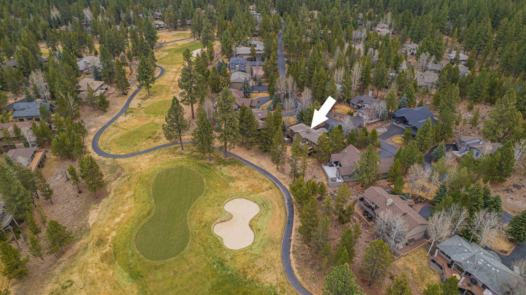 This home offers golf course views in a private location w/ plenty of relaxing spaces to spend quality time w/ loved ones.