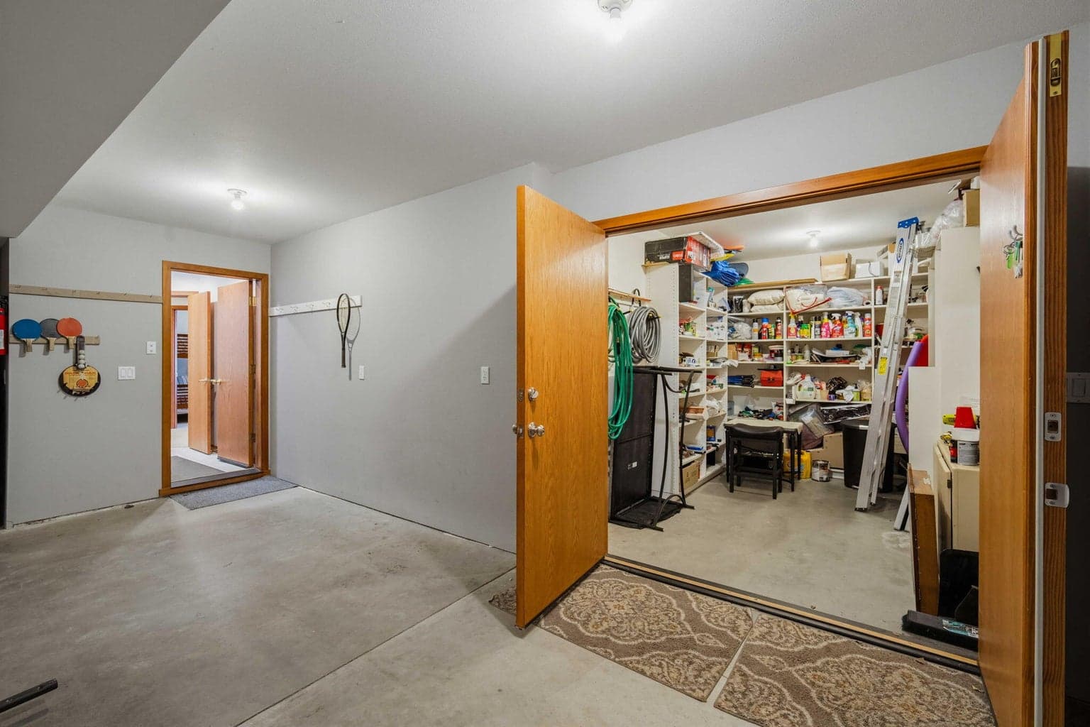 Large shop/flex room off garage.