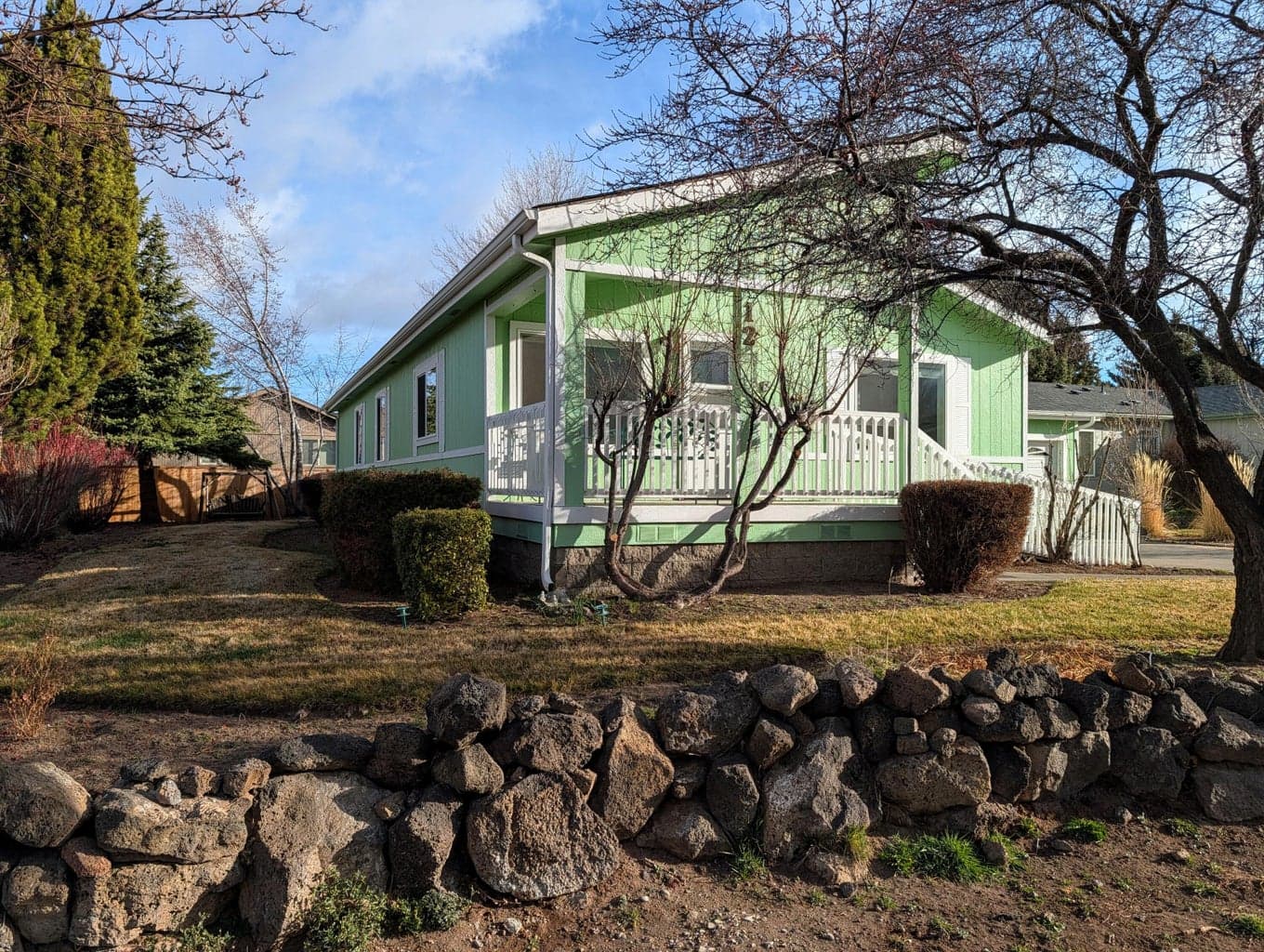 Large lot with fenced back yard