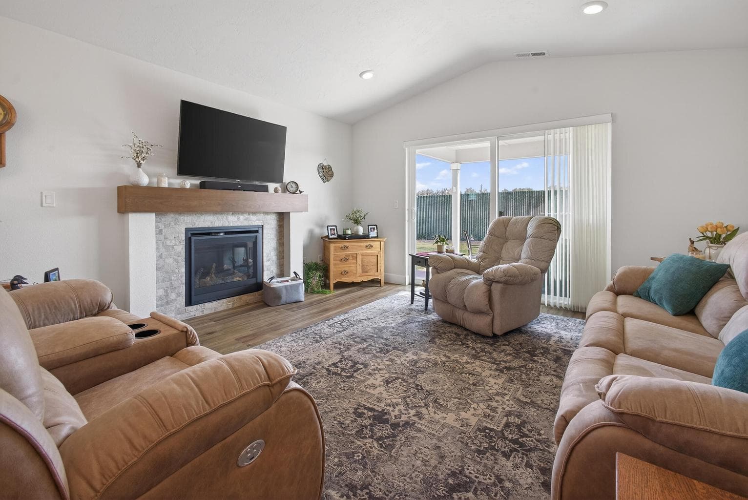 Gas Fireplace In living Room