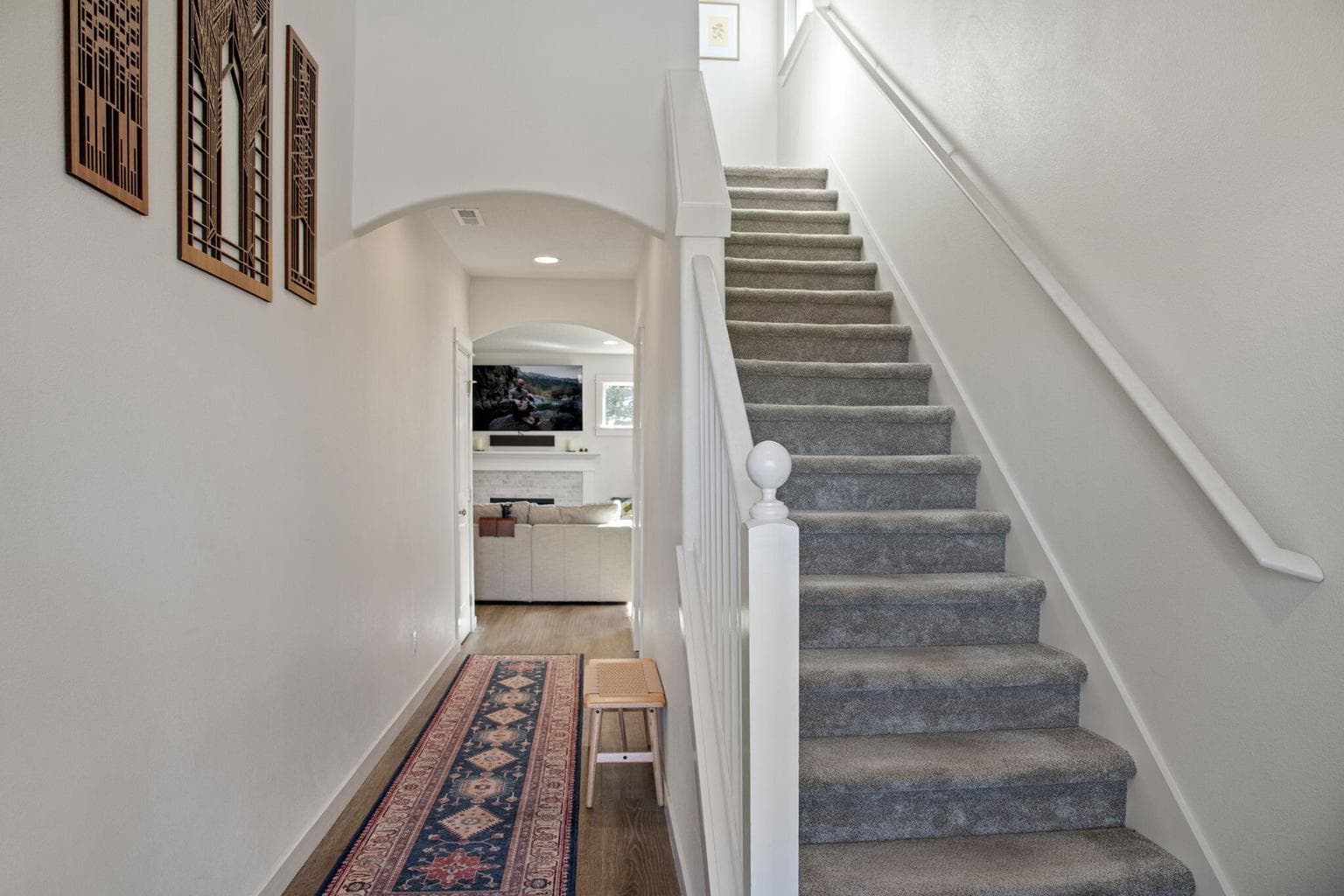 view looking in from front door