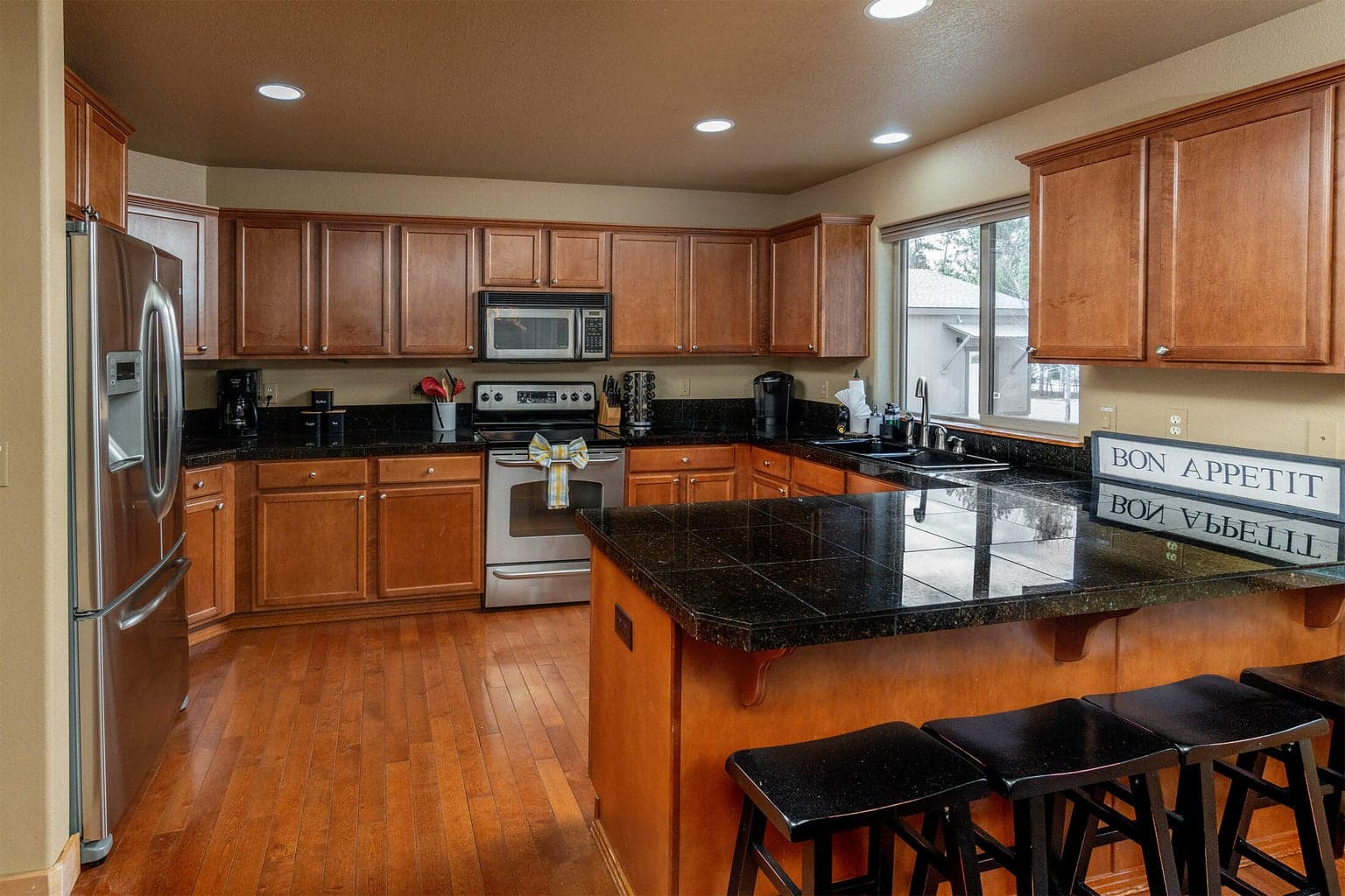 Lots of cabinets & counter space!