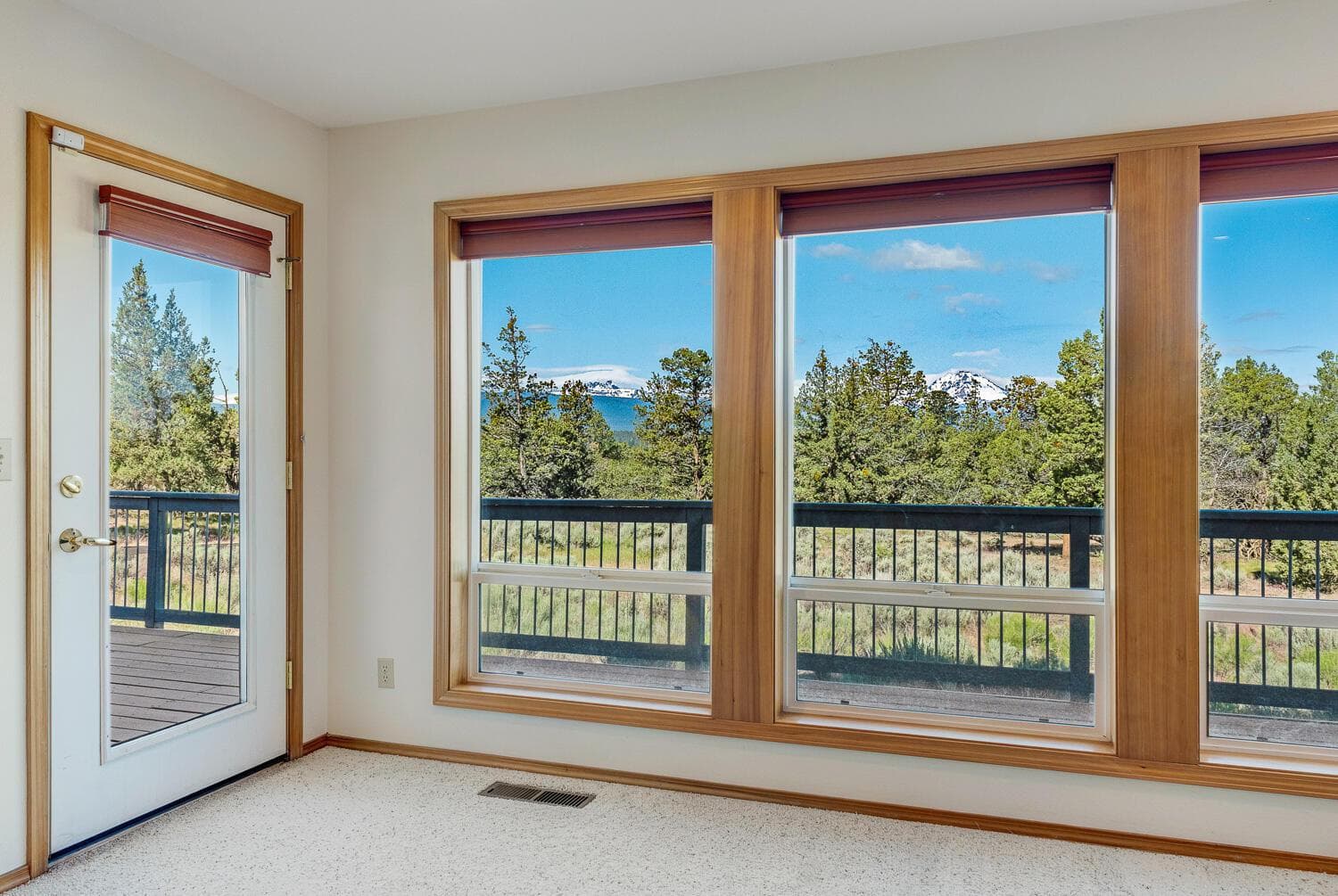 Guest bedroom #1 w/deck access & views