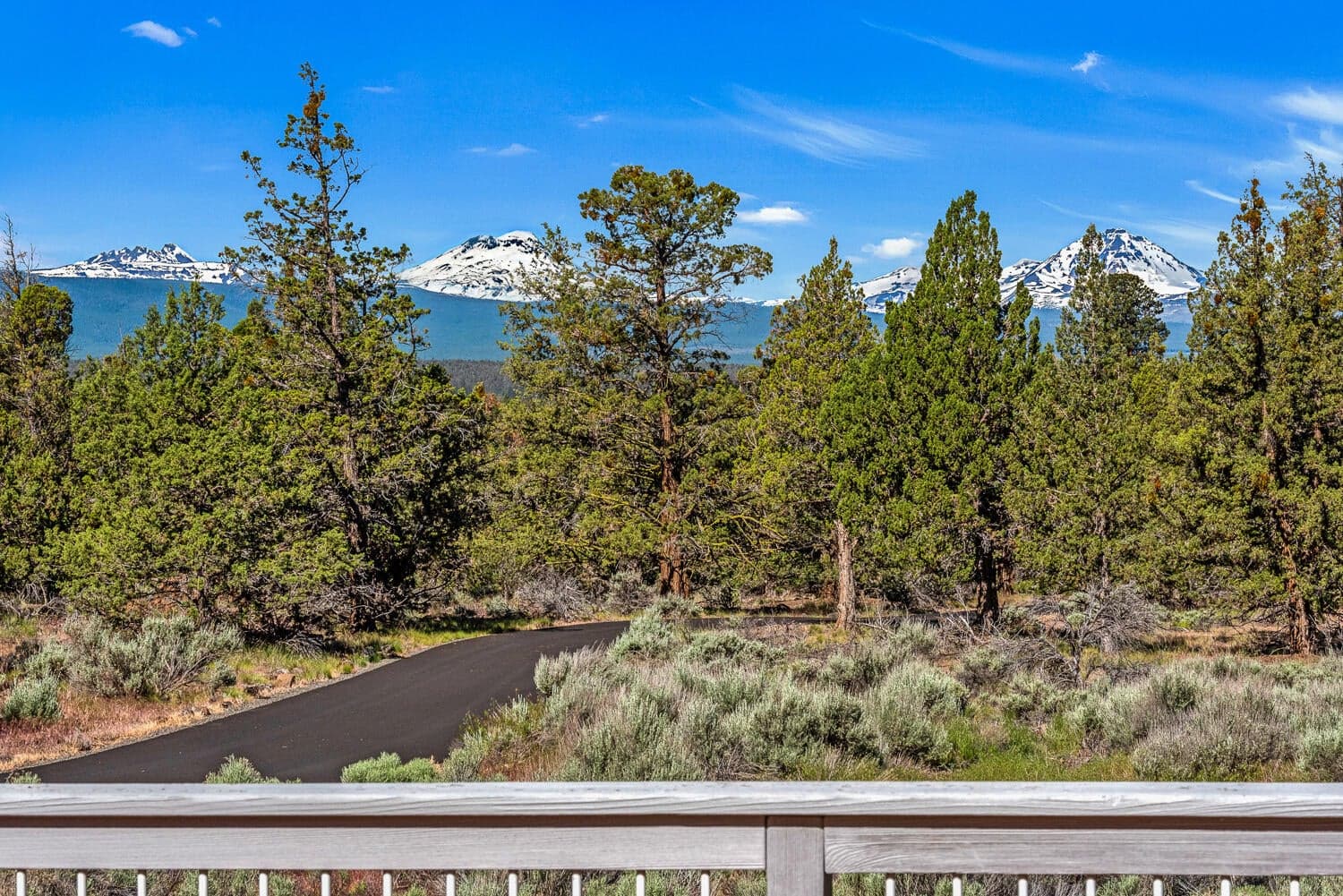 Privacy & Cascade Mountain views from deck