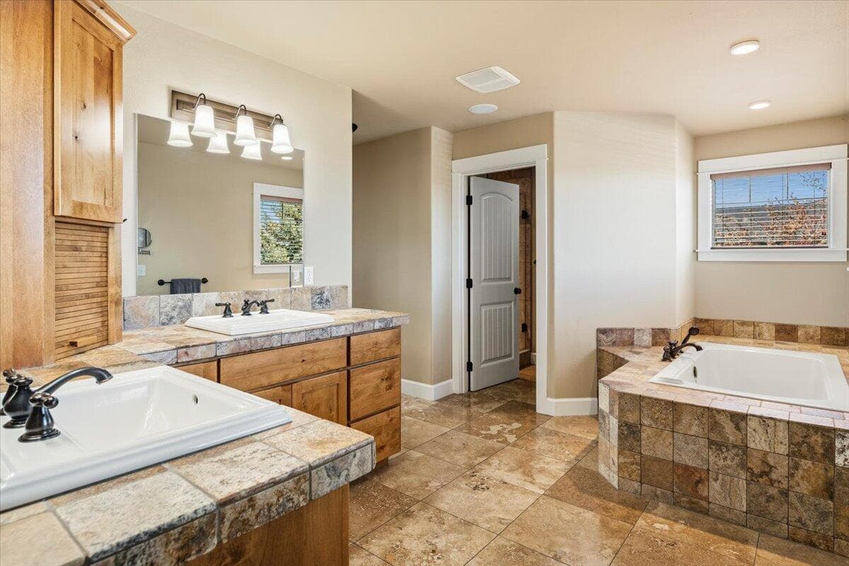 Spacious spa-like primary bath