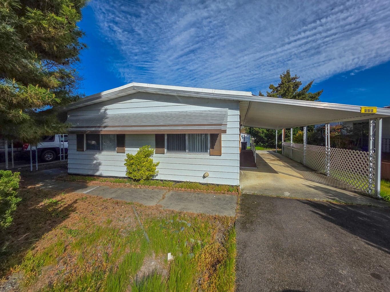 entry and carport