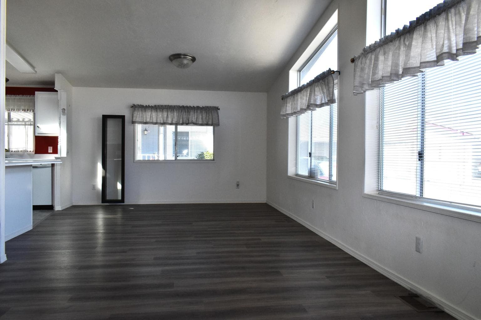 LIVING ROOM AND DINING AREA