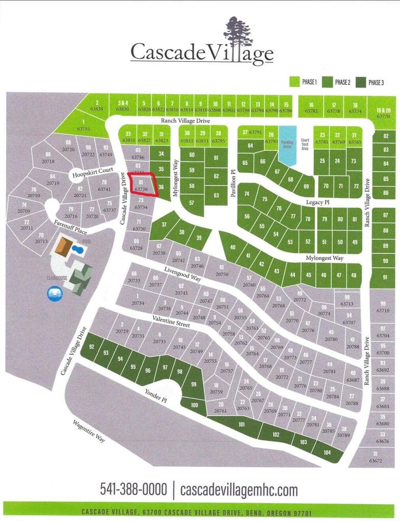 This home is close to the clubhouse and mailbox bank.