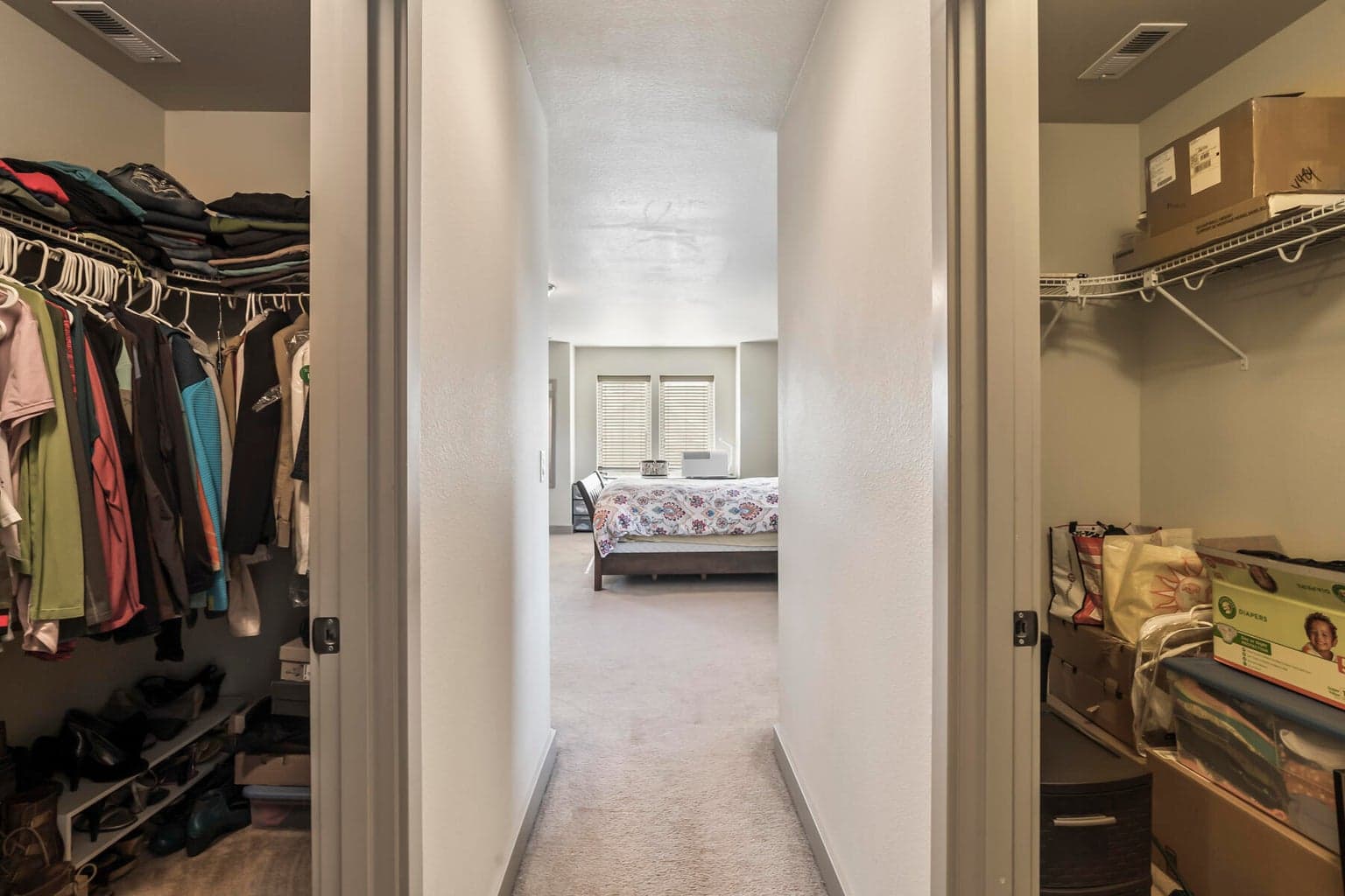 Walk in Closet in the Primary Bedroom