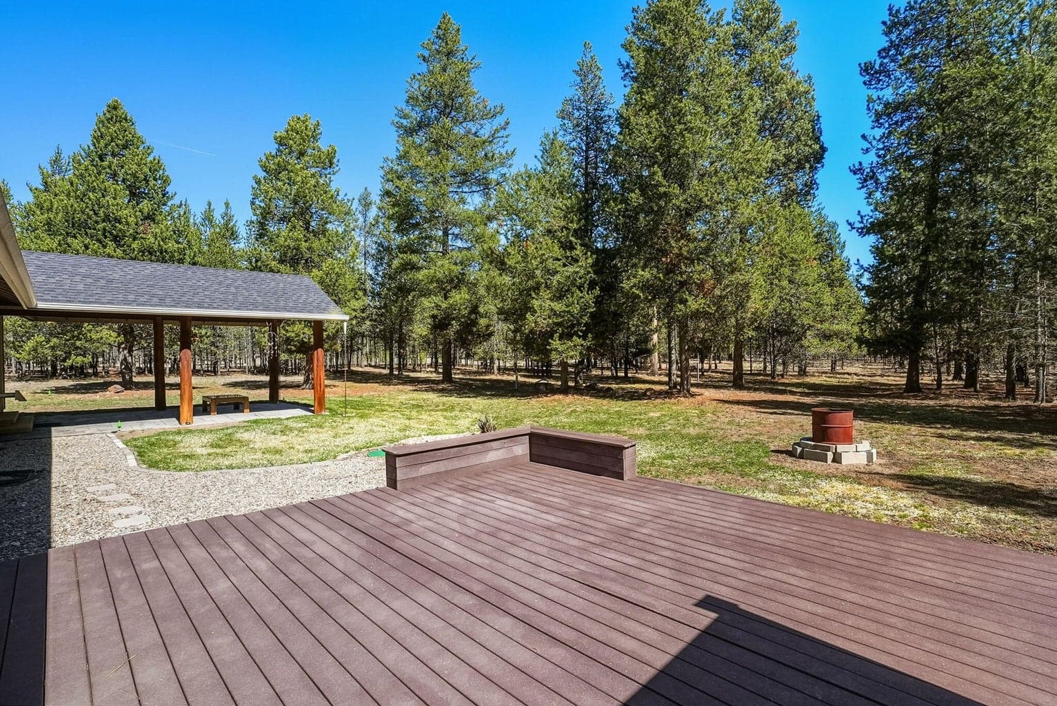 composite deck off primary bedroom