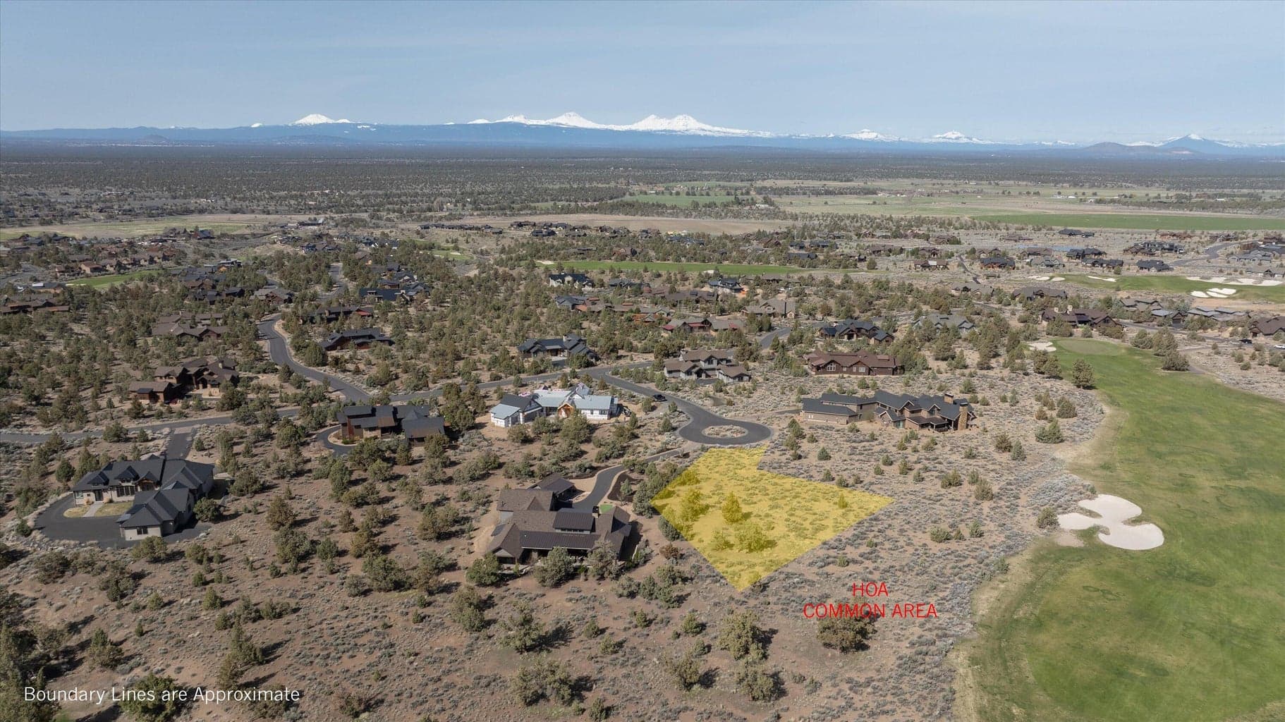 Homesite boundaries on 11th hole with mountain views