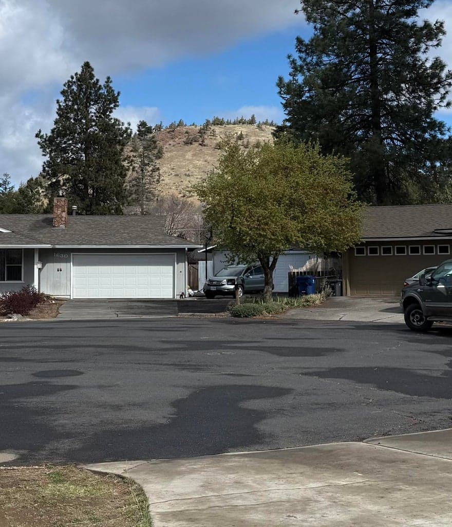 driveway view of Pilot Butte
