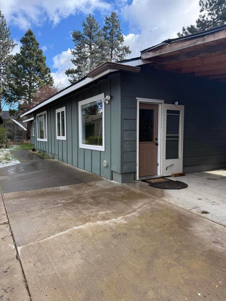 side door into family room