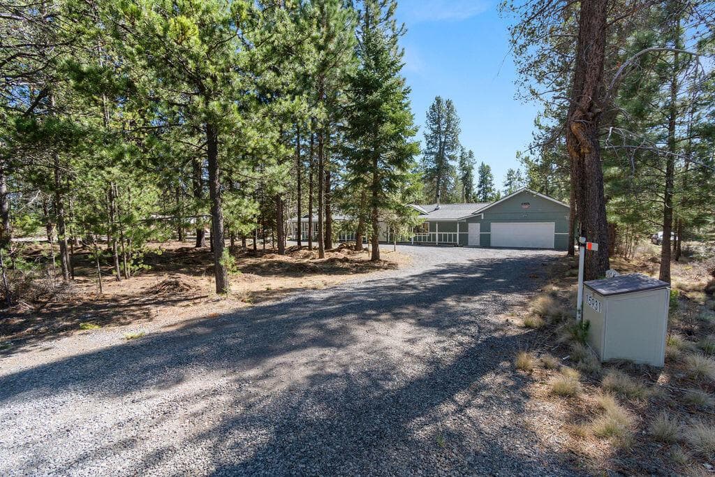 Driveway from right