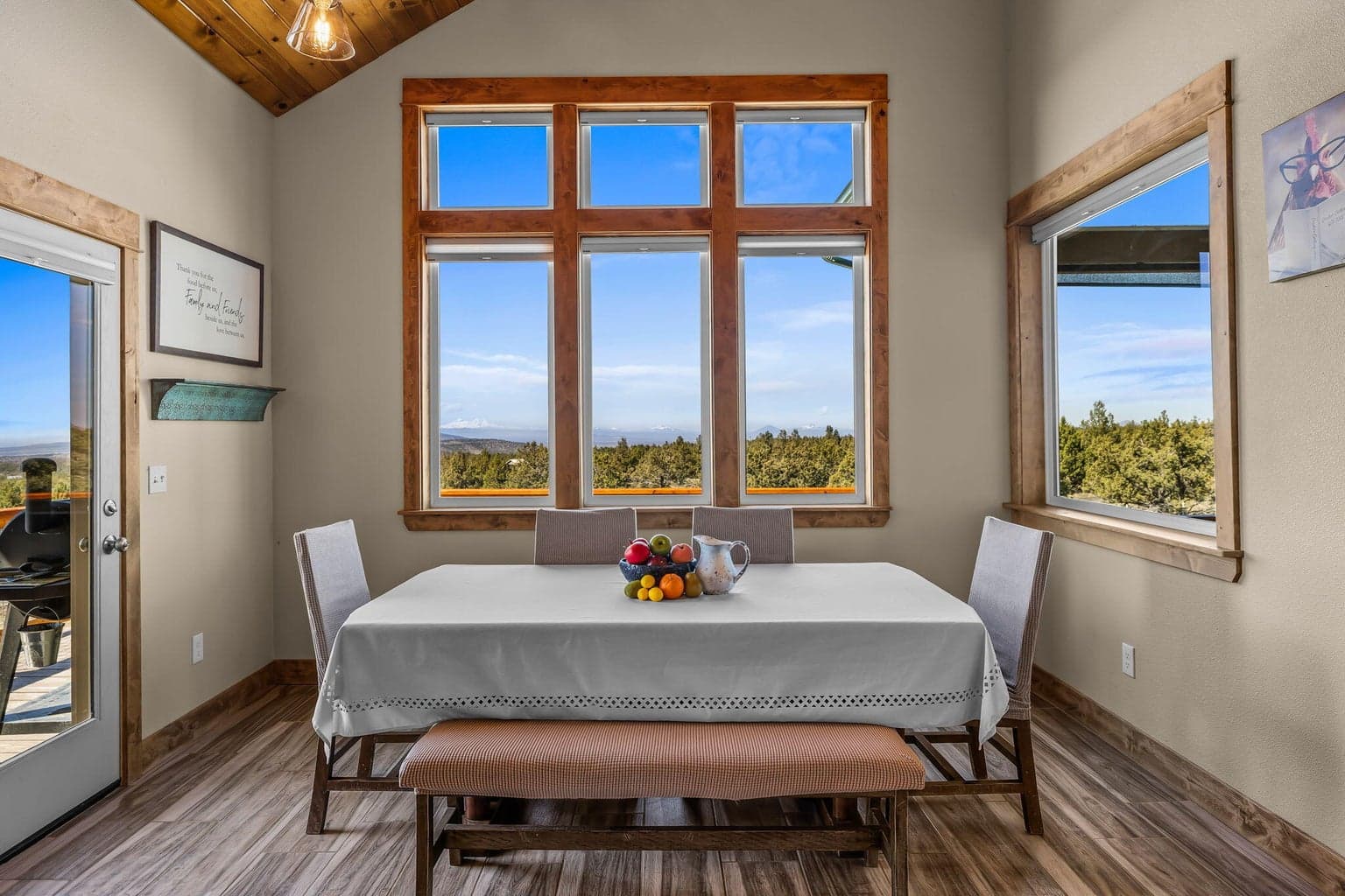 Dining room with Mountain Views