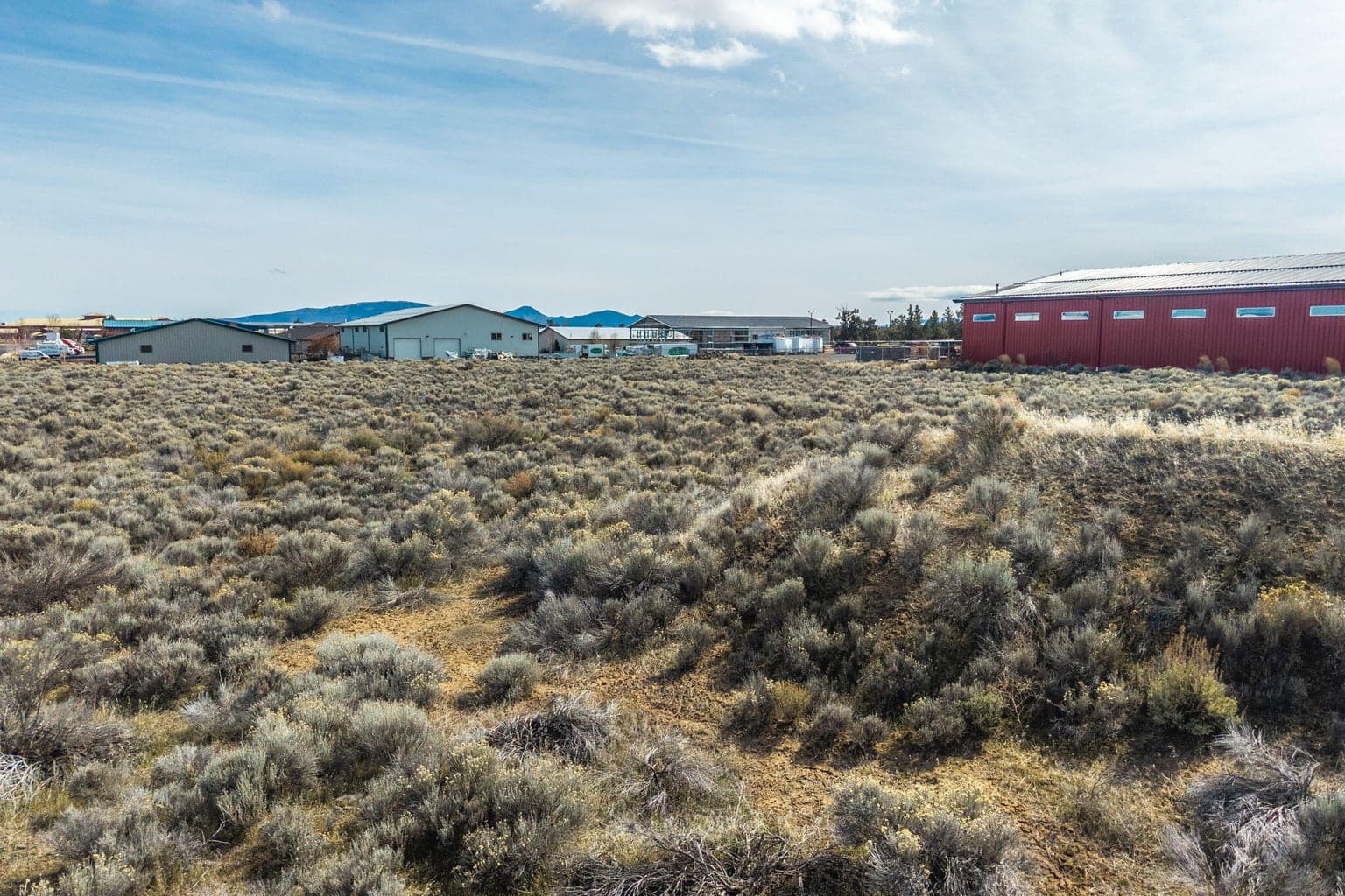 Panoramic view of the property highlighting its M1 industrial zoning.