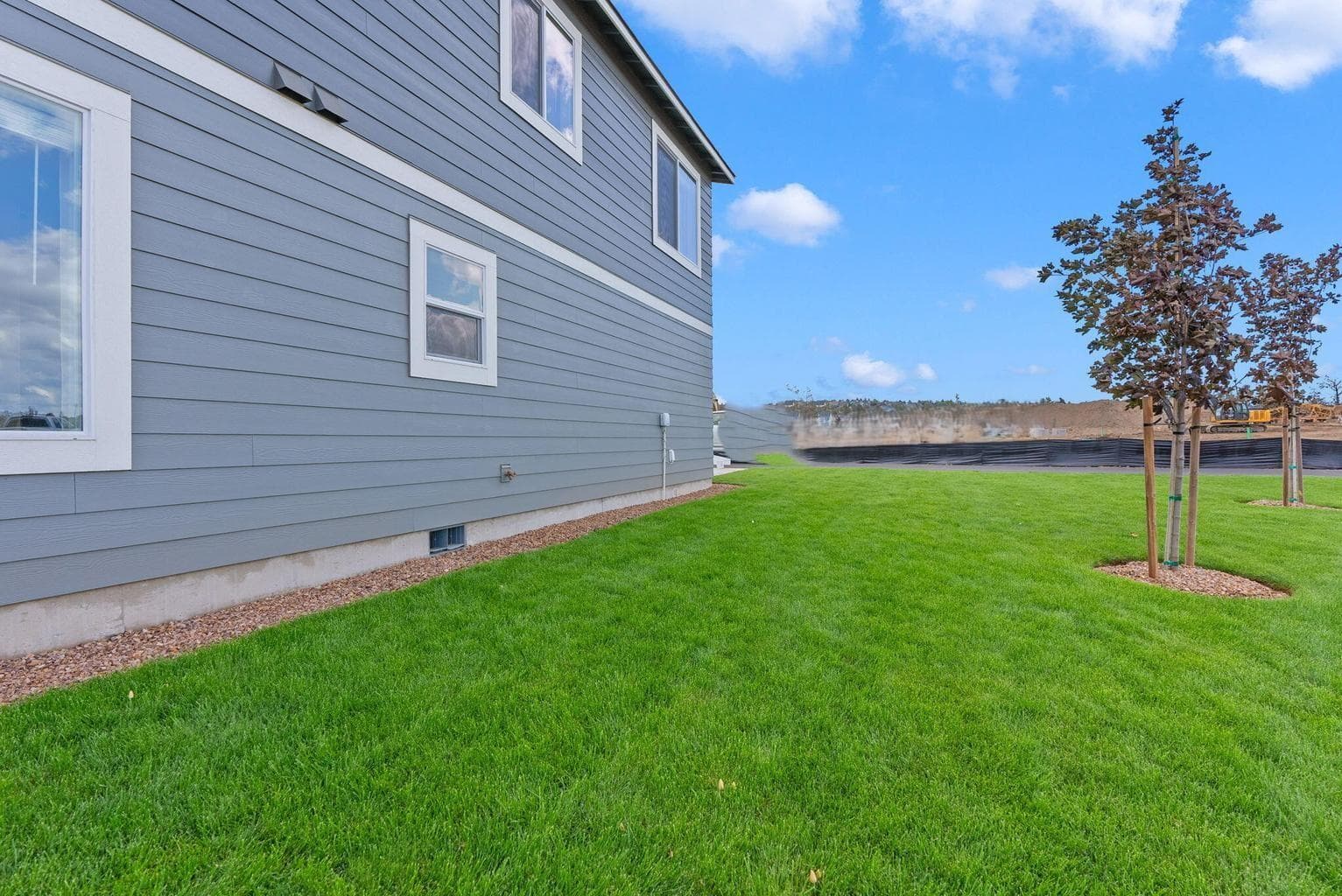 Sample Photo- side yard landscaping not standard