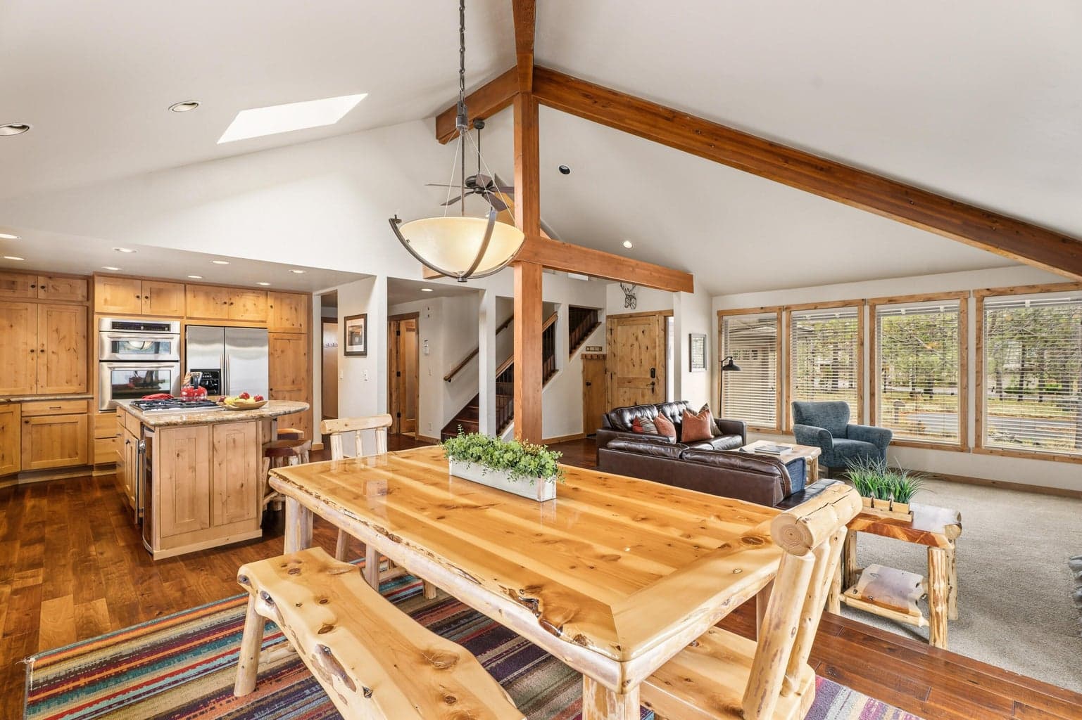 Great room dining space