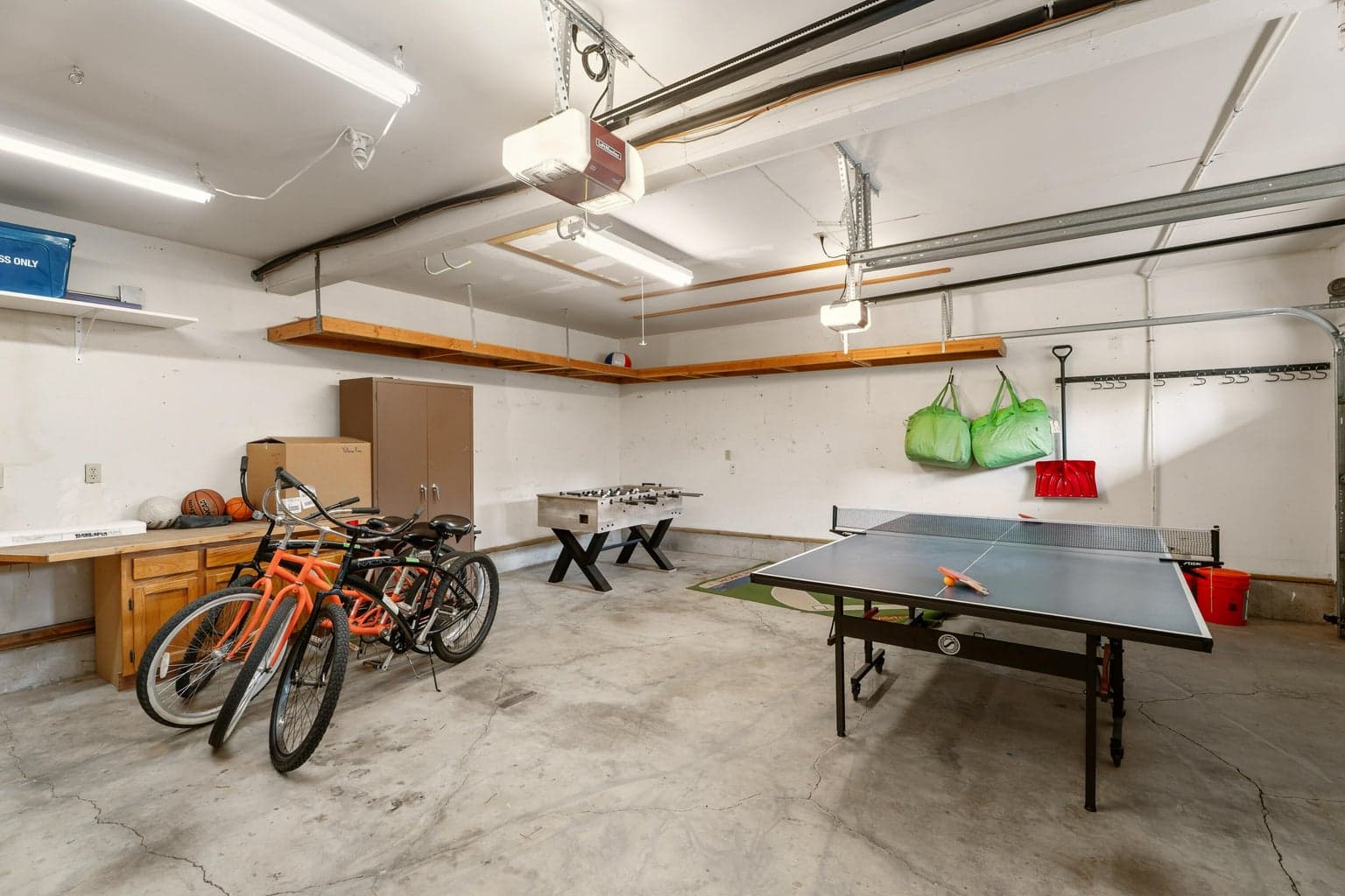 table tennis and foosball