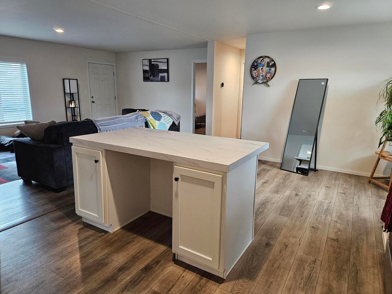 kitchen and dining room