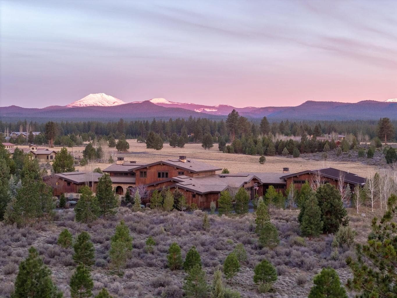Sunrise view of the Cascades
