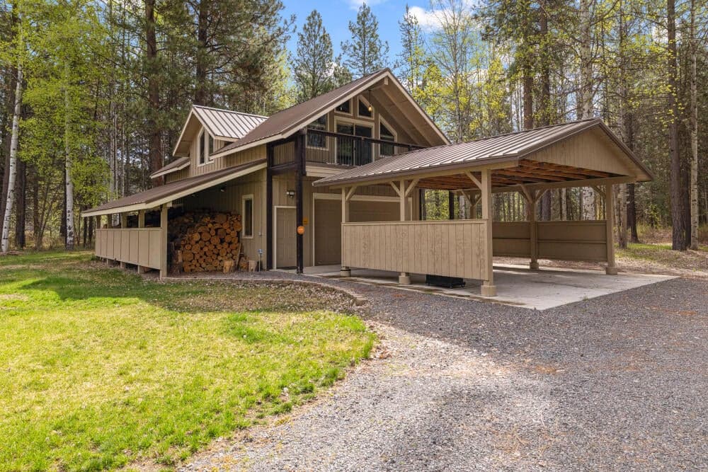 Guest Quarters, car port, shop