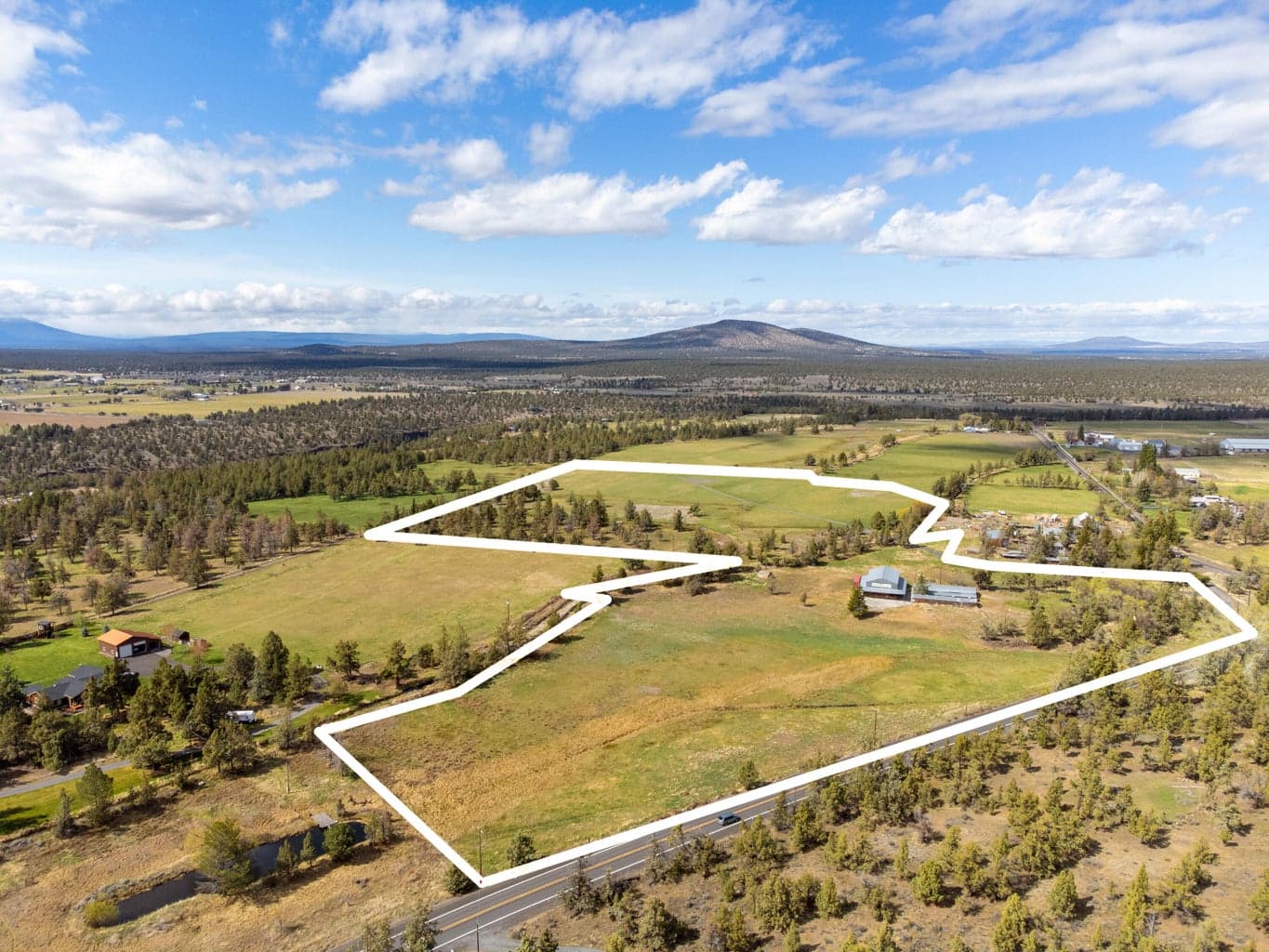 Property Overview from the South looking North. *Approximate property lines*