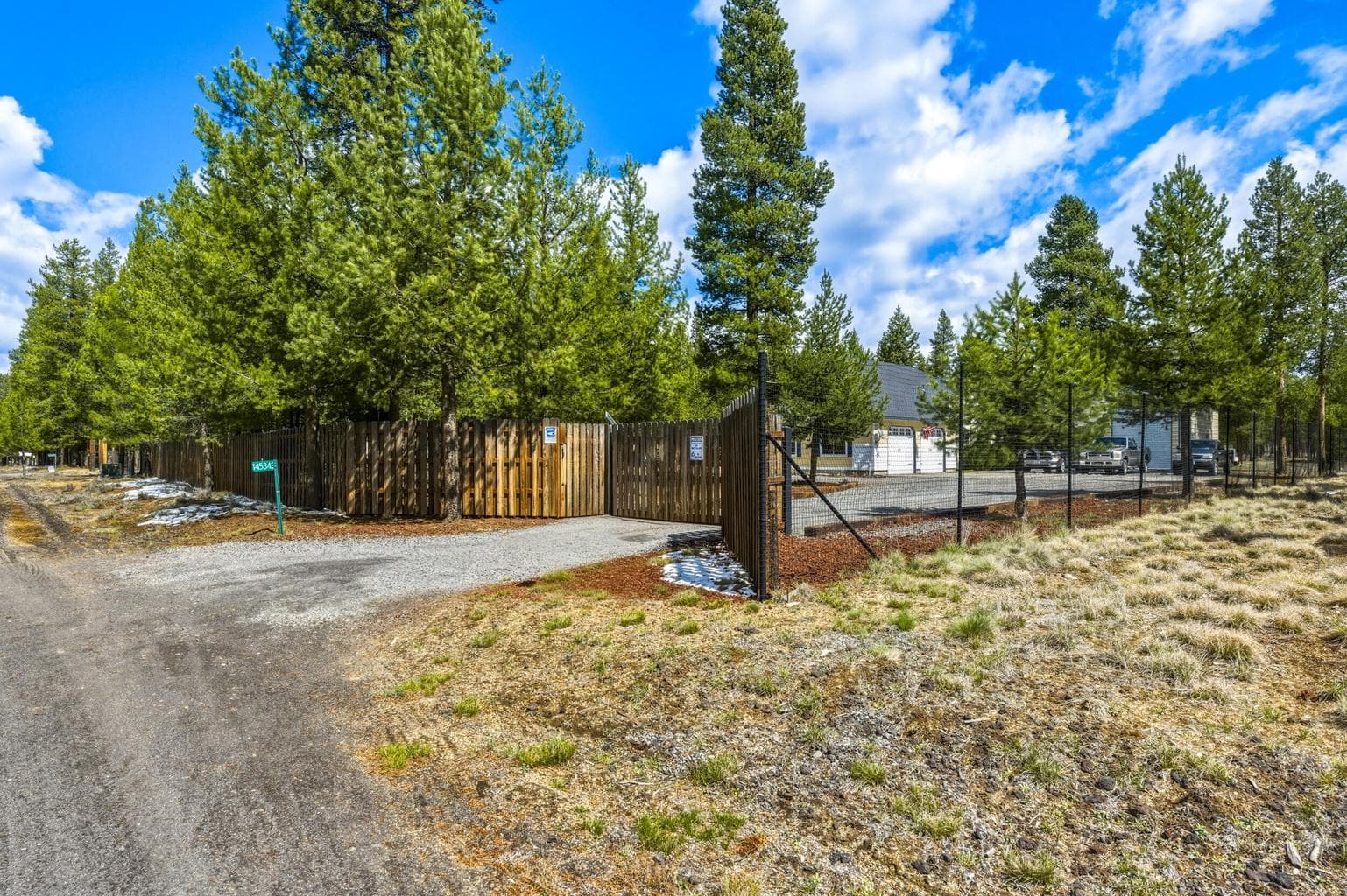 Front Entrance- Fully Fenced and Gated with Electric Remote Controlled Entry