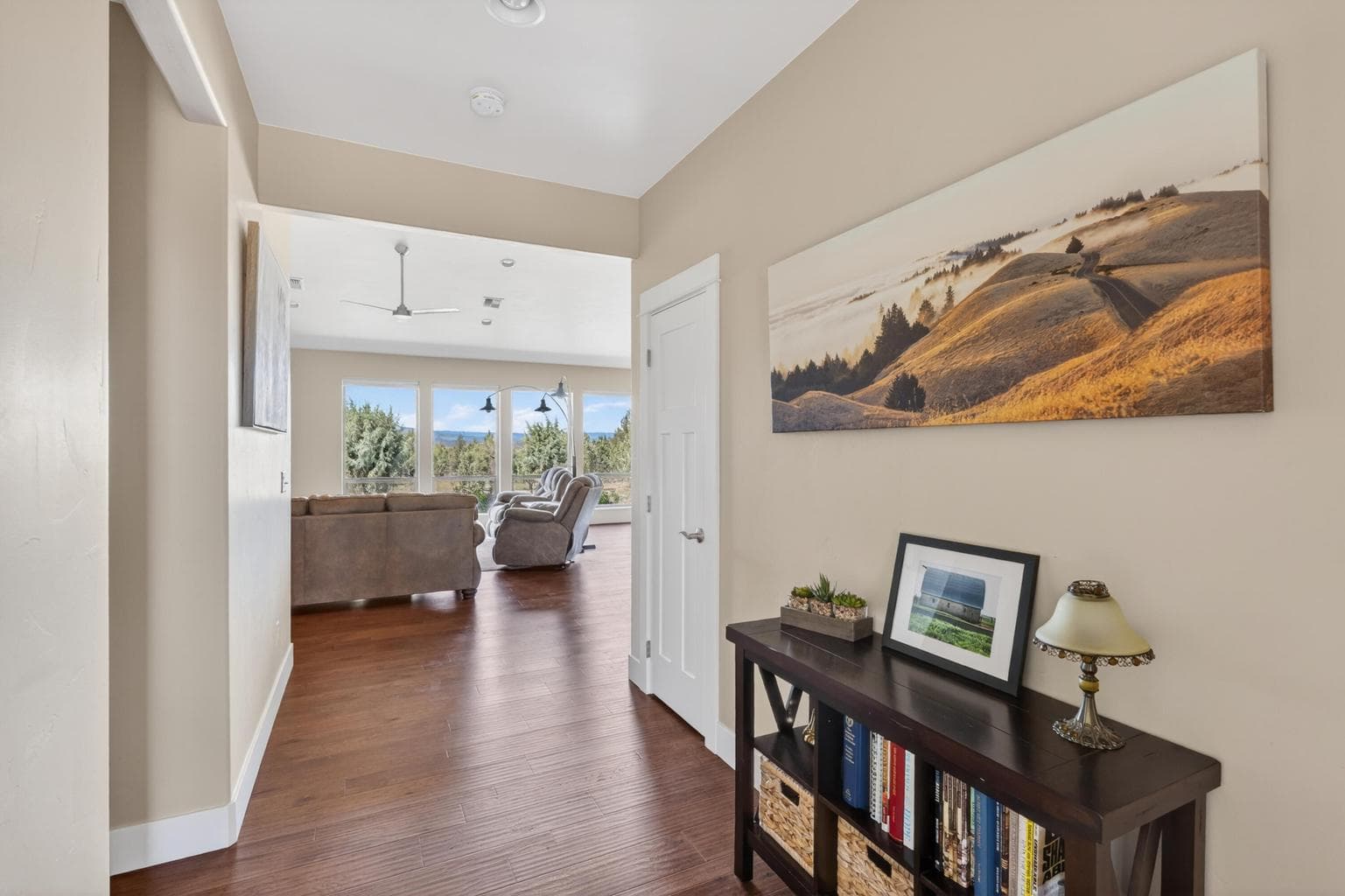 Step inside to light and bright interior and big views