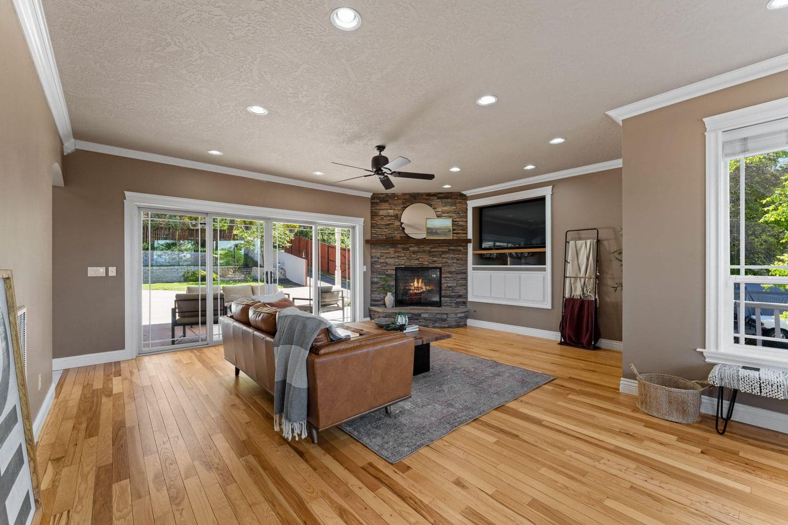 Living Room and Gas Fireplace