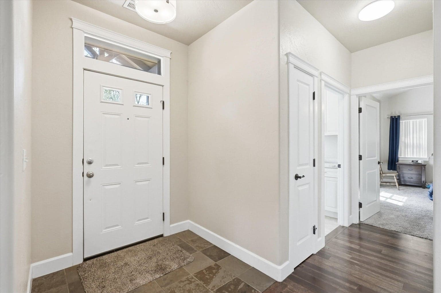 Entryway and view to primary