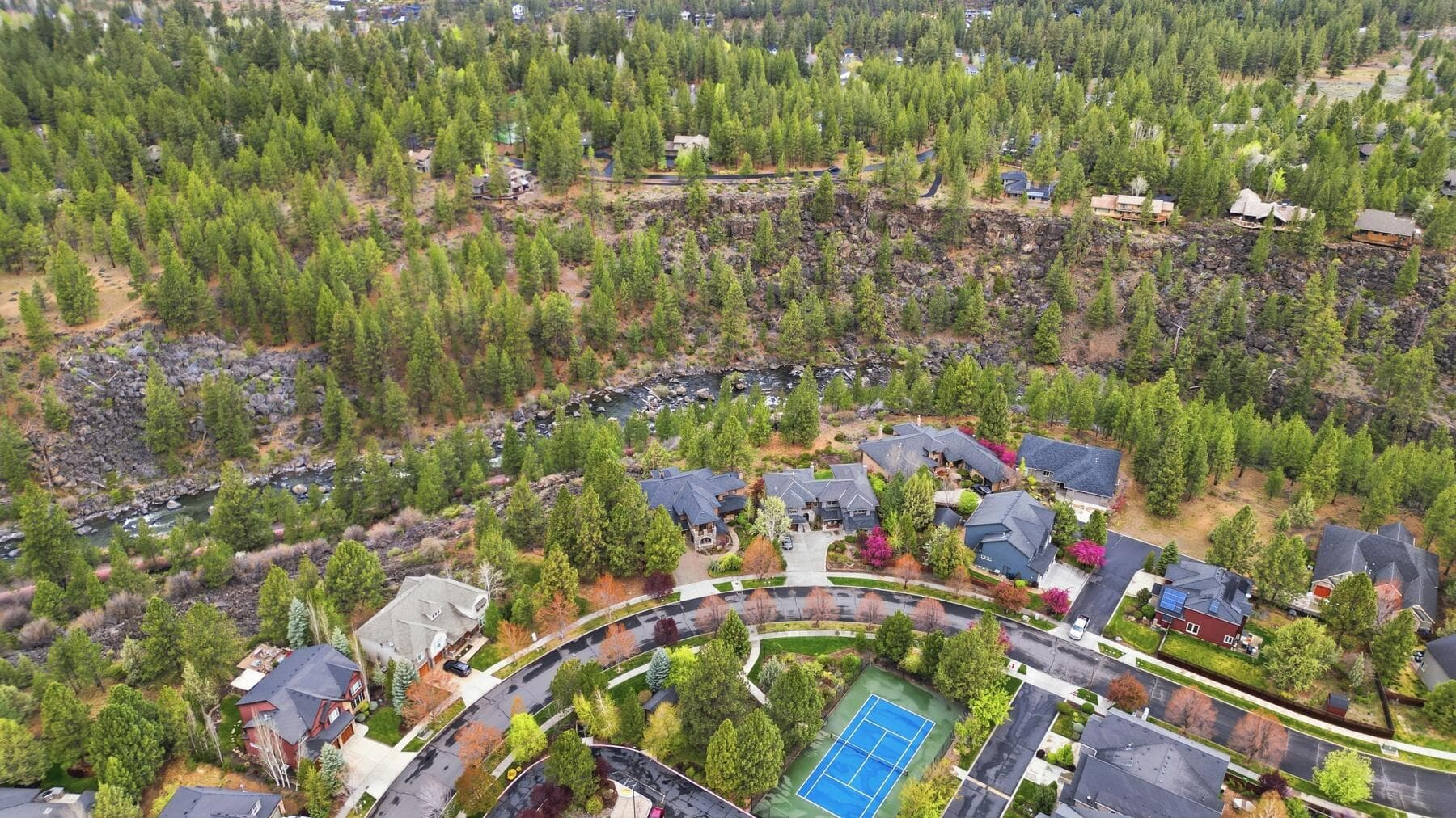 Nearby river trail access