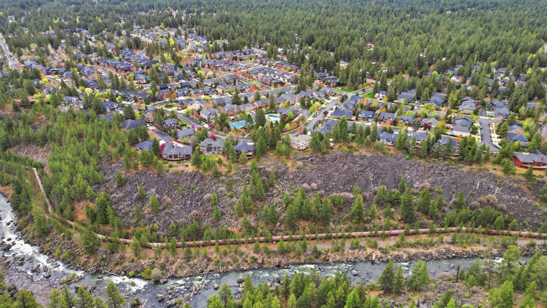 Nearby river trail