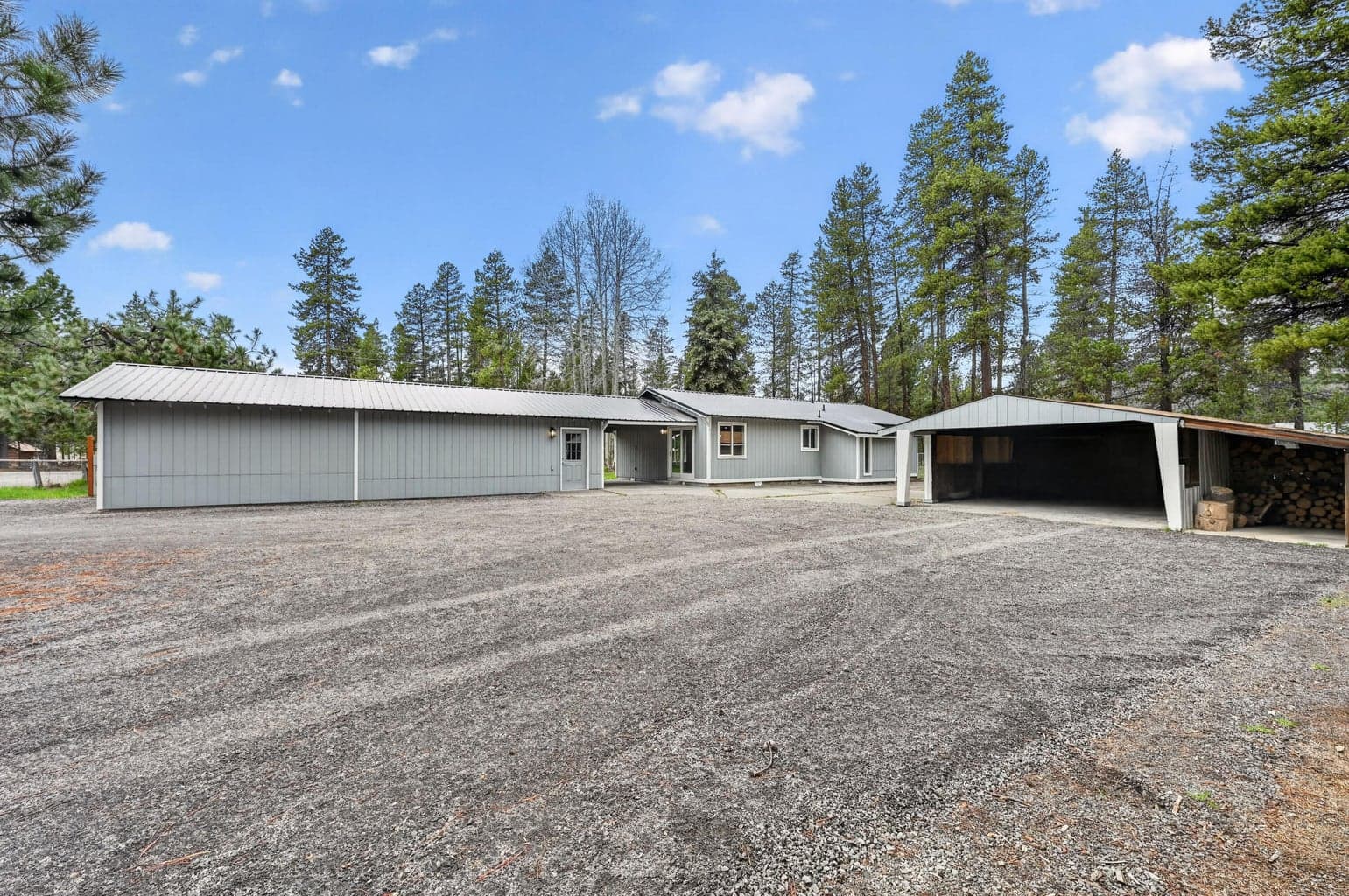 Gravel driveway